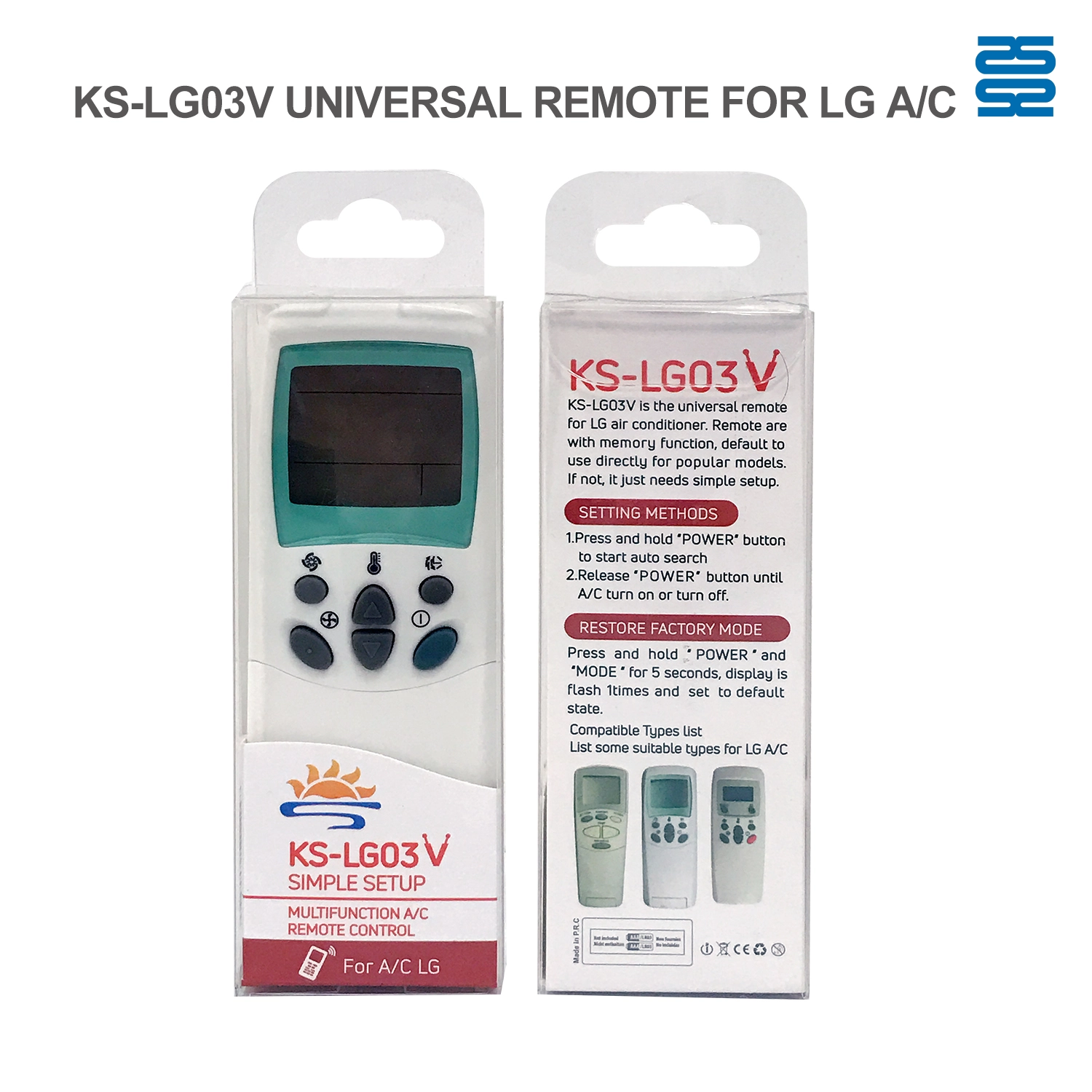 Universal Air Conditioner Replacement Remote for LG KS-LG03V Pic4 - SYSTO Universal Air Conditioner Replacement Remote for LG KS-LG03V Pic4 - SYSTO