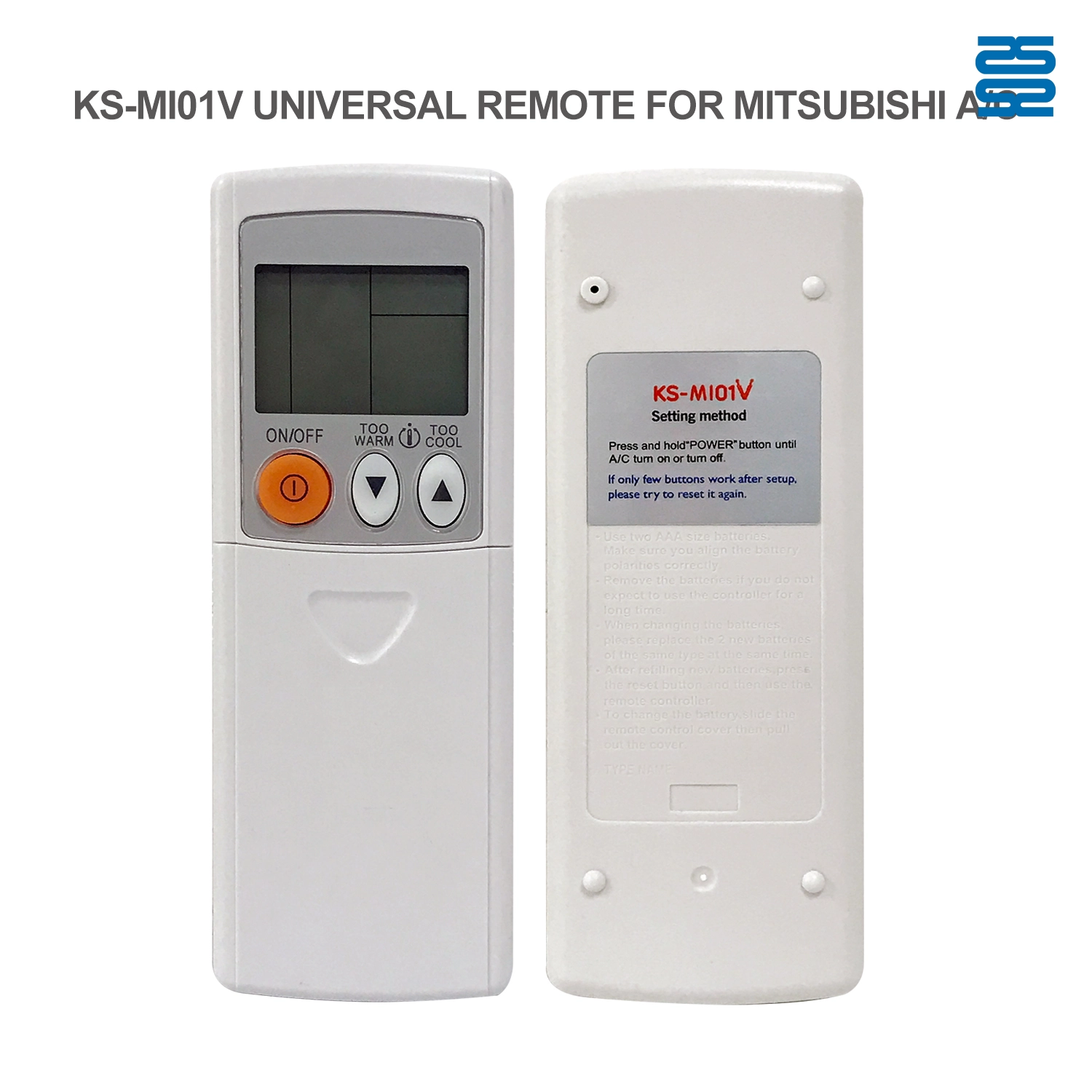 Universal Air Conditioner Replacement Remote for Mitisubishi KS-MI01V Pic3 - SYSTO Universal Air Conditioner Replacement Remote for Mitisubishi KS-MI01V Pic3 - SYSTO