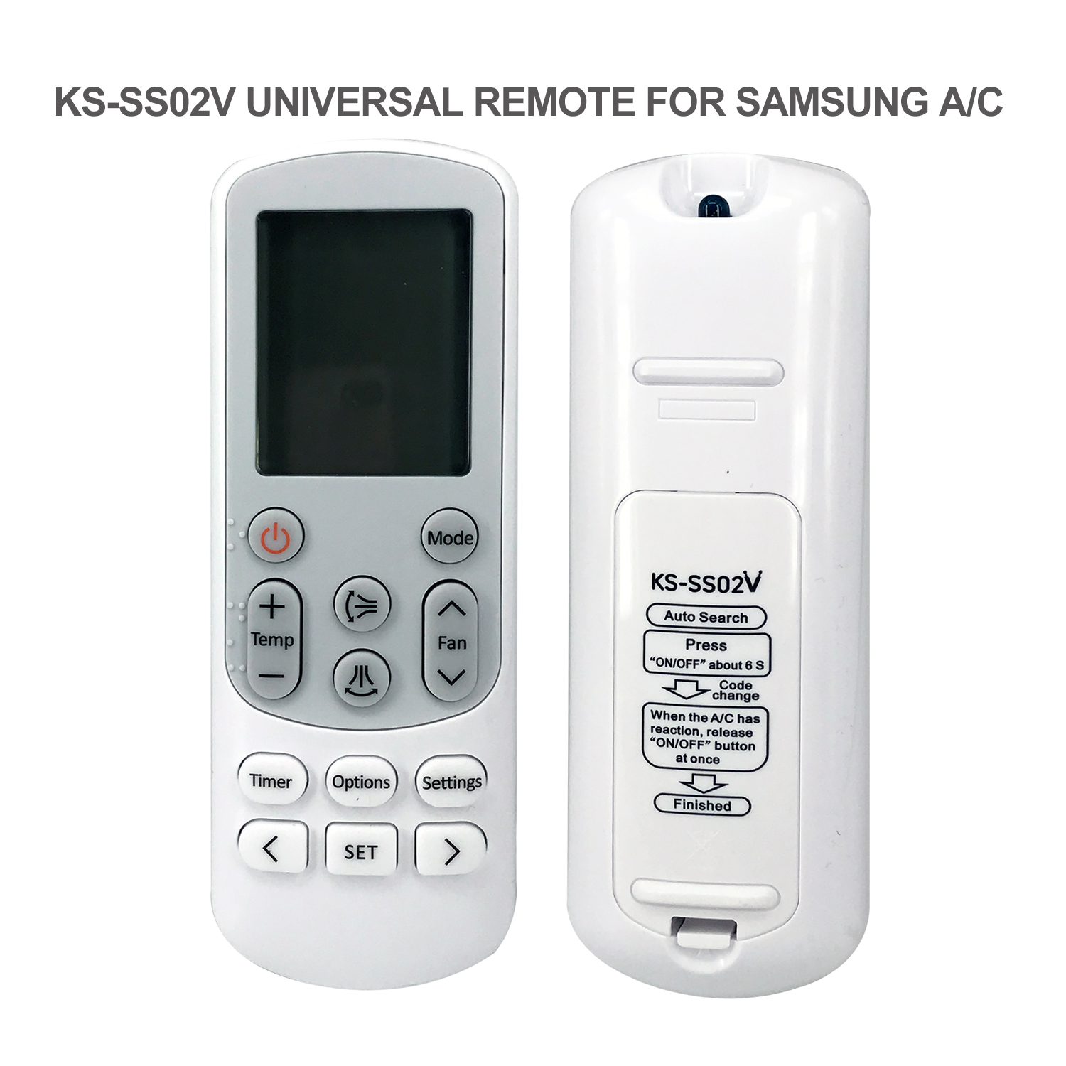 Universal Air Conditioner Replacement Remote for Samsung KS-SS02V Pic3 - SYSTO