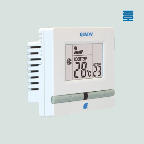 Côté du thermostat numérique Qunda pour climatiseur central QD-HVAC03E - SYSTO Côté du thermostat numérique Qunda pour climatiseur central QD-HVAC03E - SYSTO