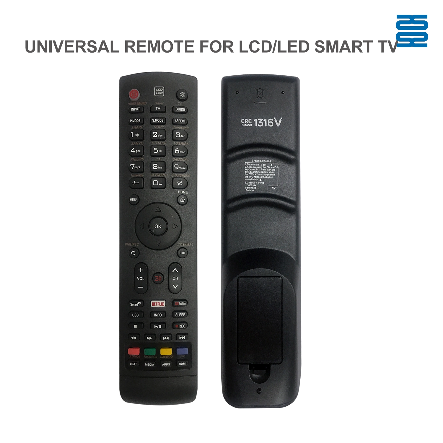 Universal TV Remote Control CRC1316V pic2 - SYSTO Universal TV Remote Control CRC1316V pic2 - SYSTO