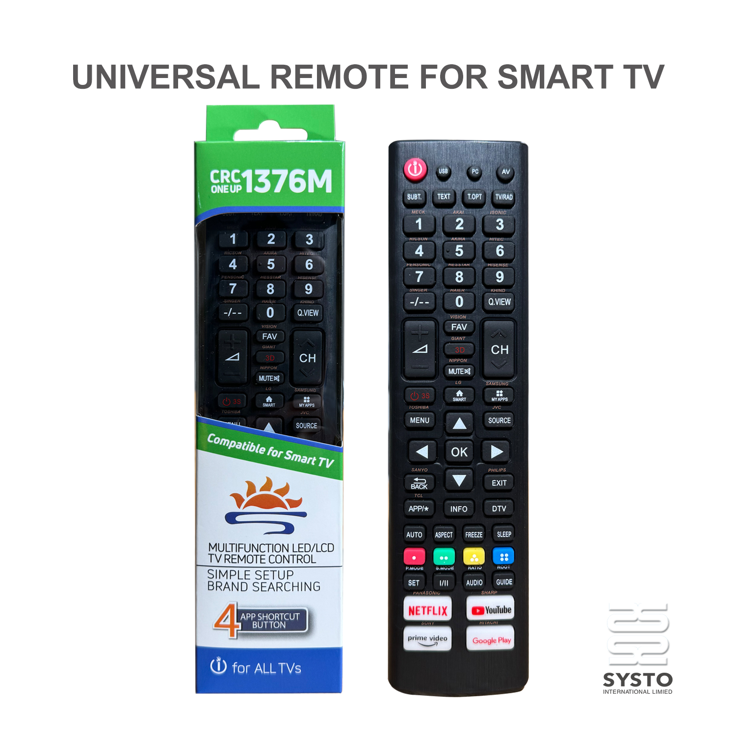 Universal TV Remote Control CRC1376M pic3
