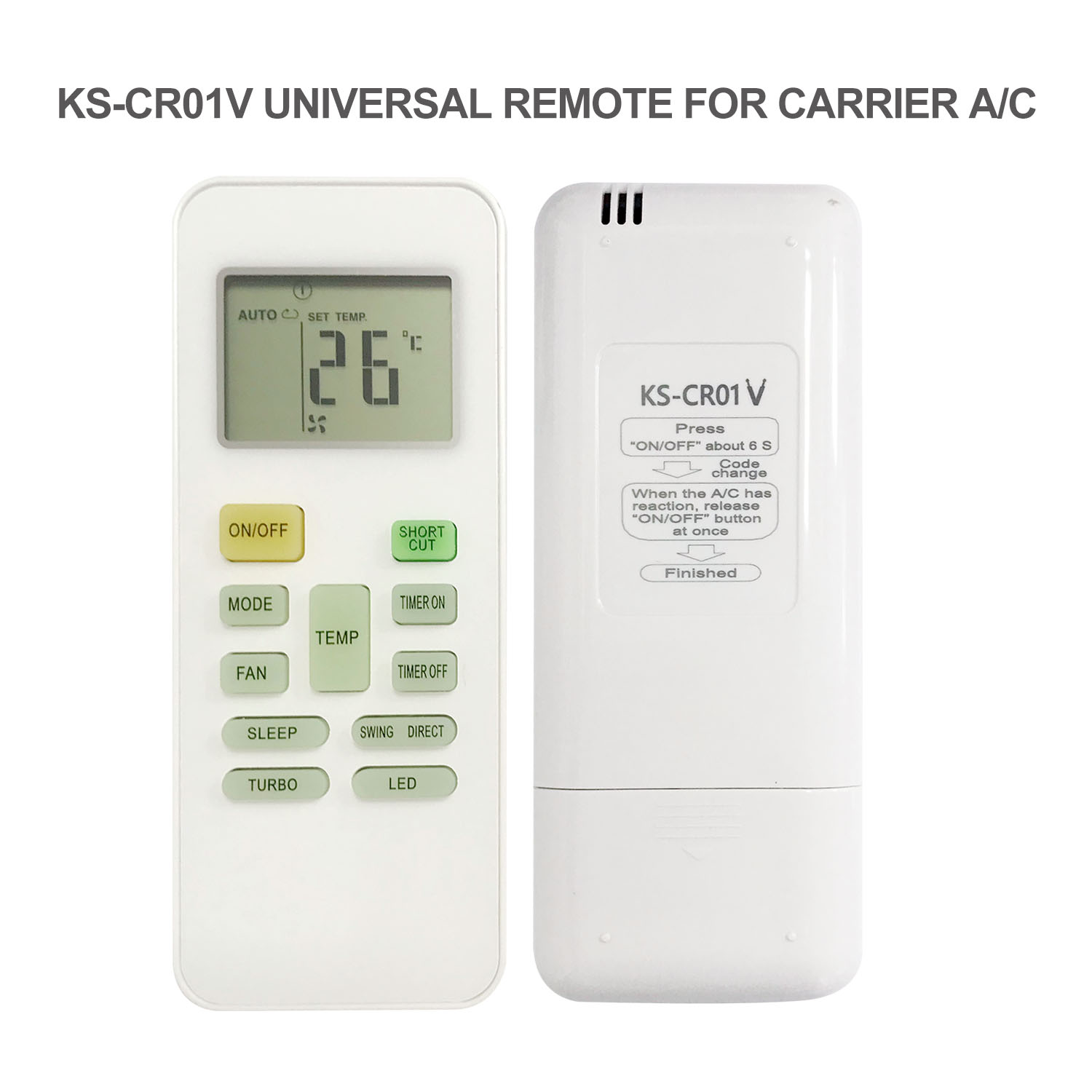 Universal Air Conditioner Replacement Remote for Carrier KS-CR01V Pic3
