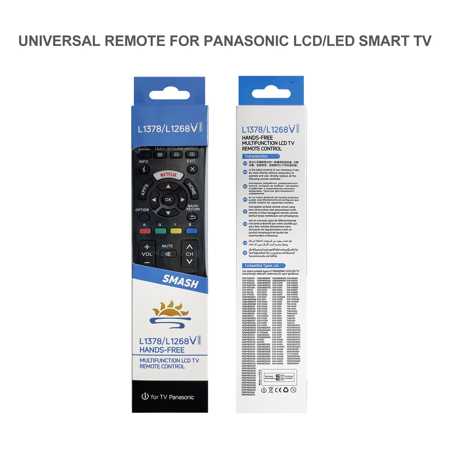 Télécommande universelle infrarouge Panasonic pour téléviseur L1378VL1268V Pic4 - SYSTO