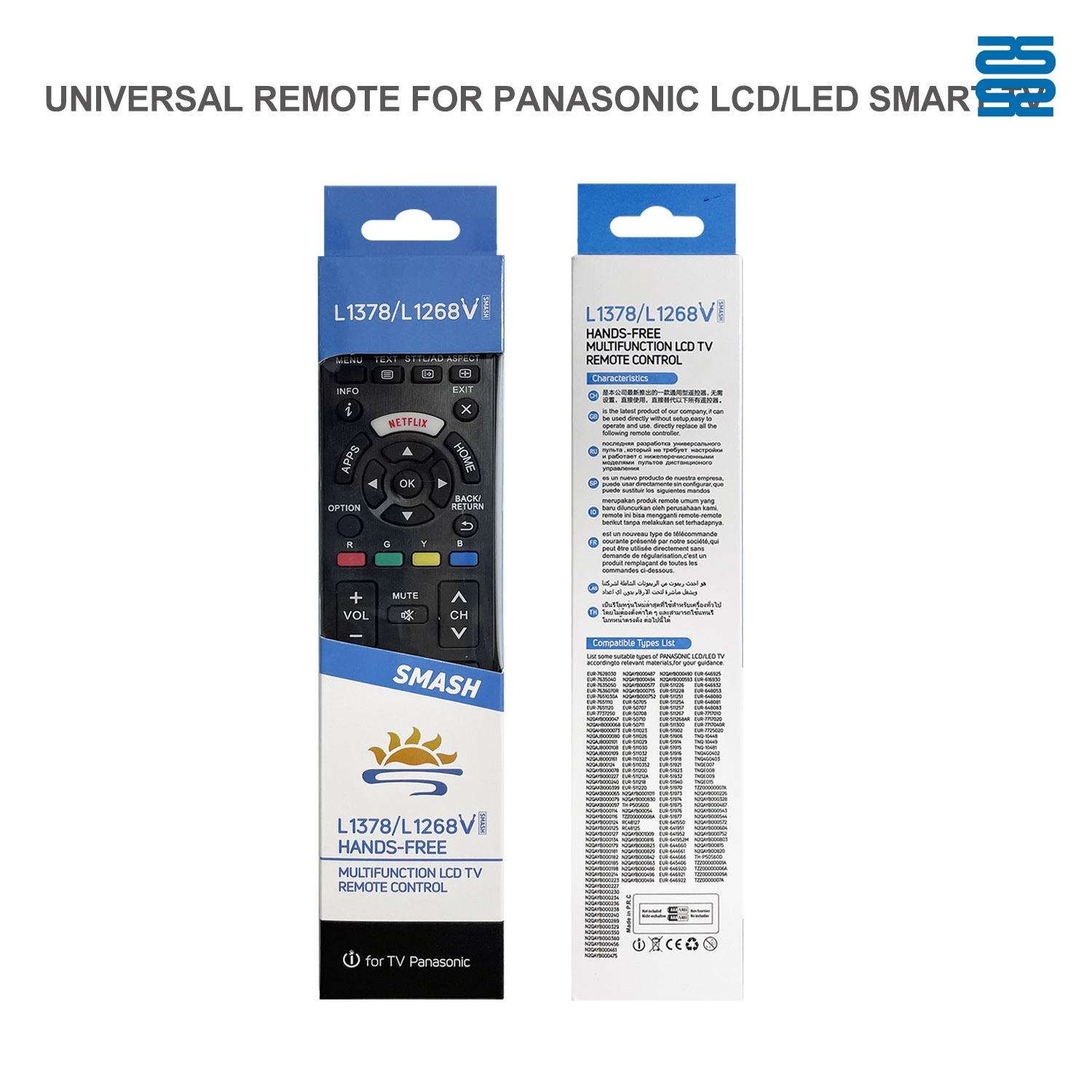 Télécommande universelle infrarouge Panasonic pour téléviseur L1378VL1268V Pic4 - SYSTO Télécommande universelle infrarouge Panasonic pour téléviseur L1378VL1268V Pic4 - SYSTO
