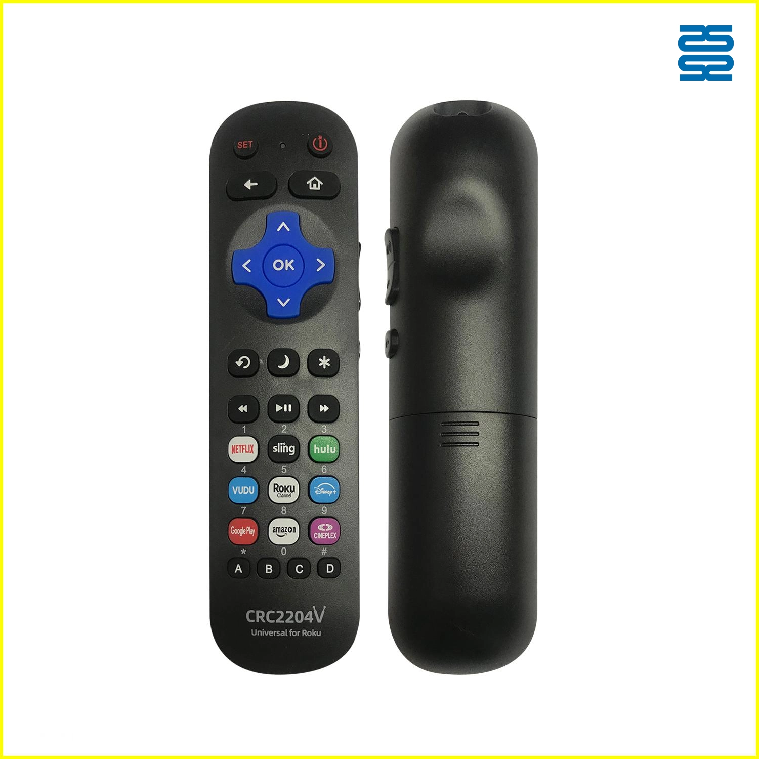 Universal Infrared Replacement Remote for Roku System TV CRC2204V Pic2 - SYSTO