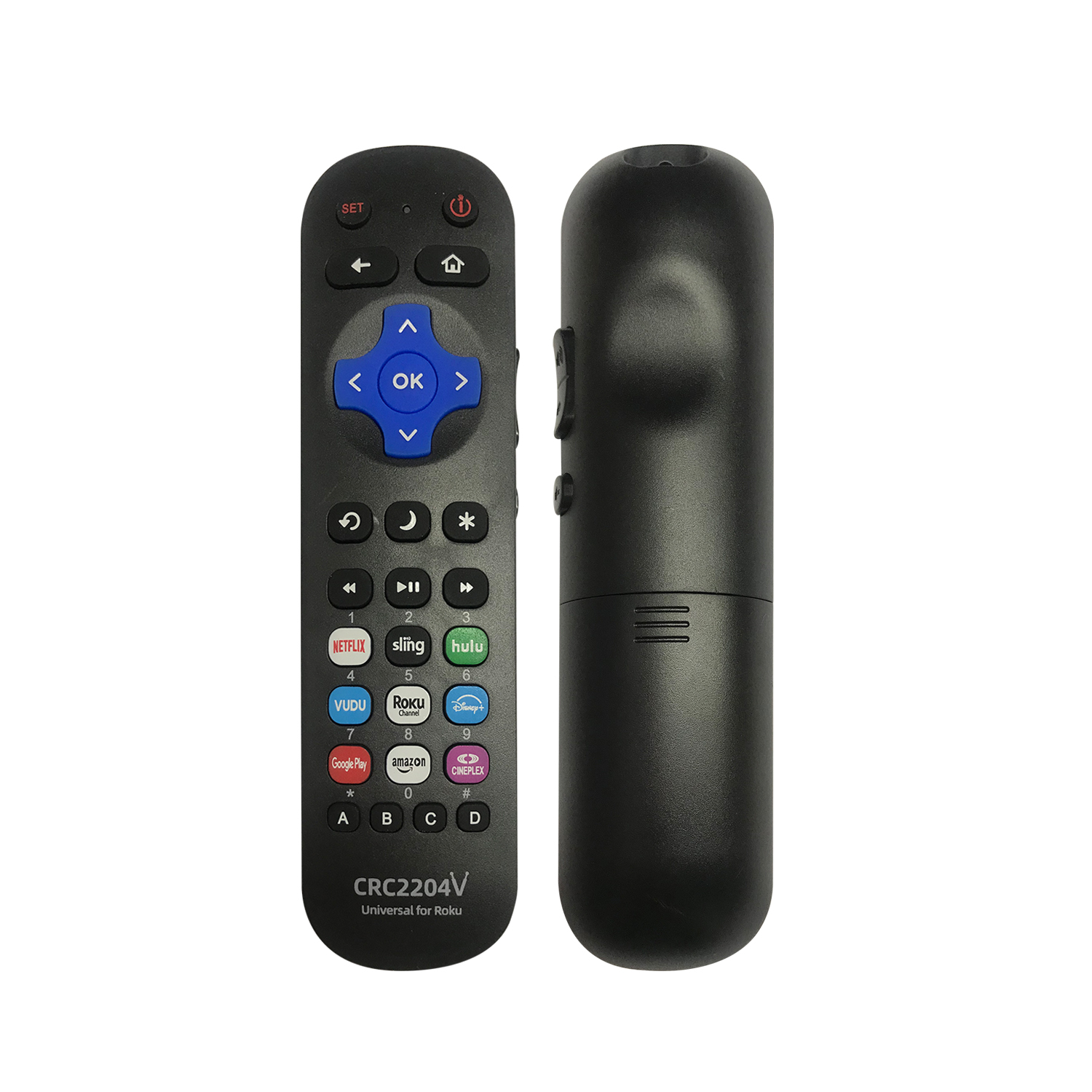Universal Infrared Replacement Remote for Roku System TV CRC2204V Pic2 - SYSTO