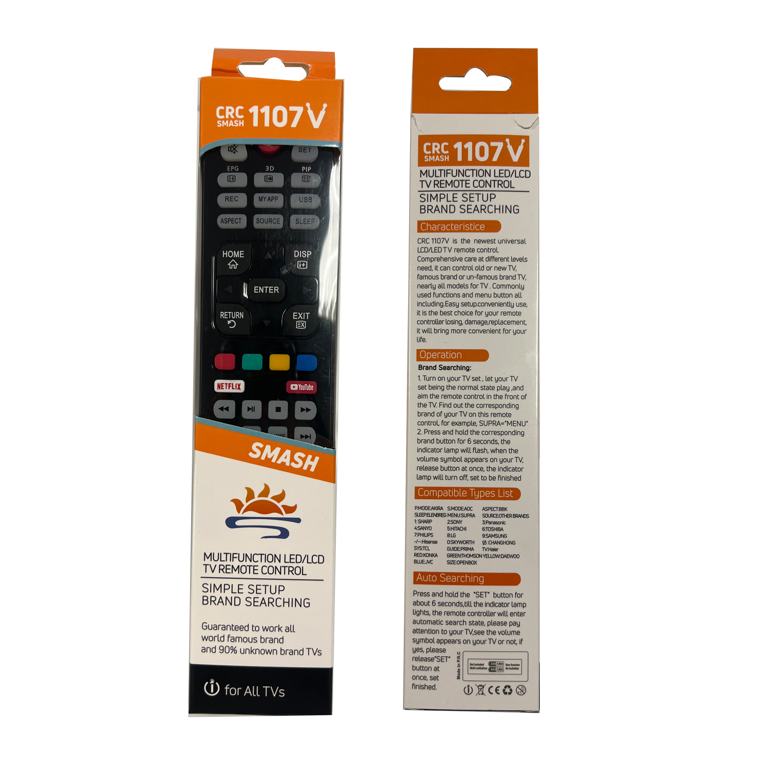 Universal TV Remote Control CRC1107V pic4