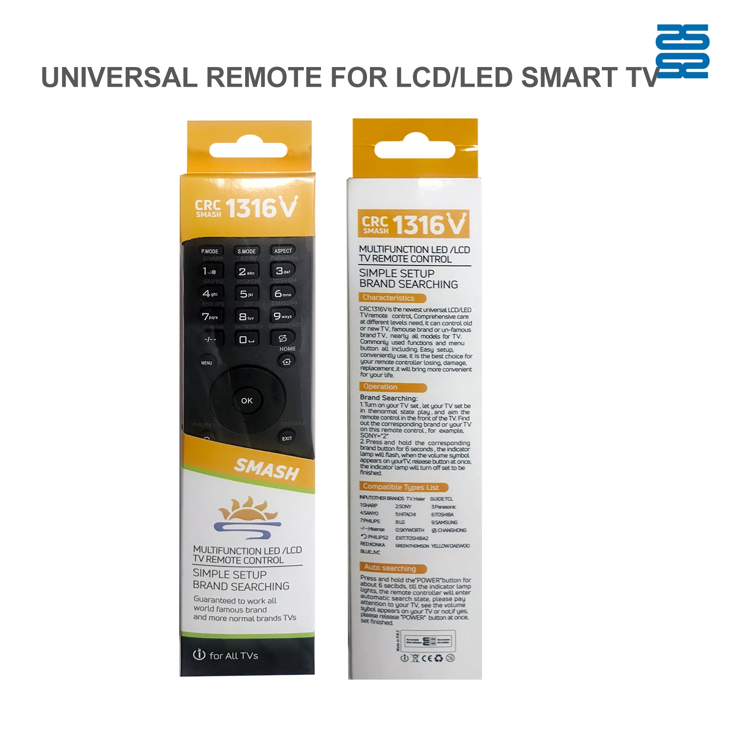 Universal TV Remote Control CRC1316V pic3 - SYSTO Universal TV Remote Control CRC1316V pic3 - SYSTO