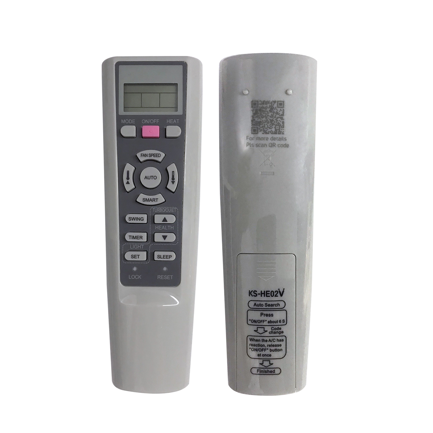 Universal Air Conditioner Replacement Remote for Haier KS-HE02V Pic2 - SYSTO