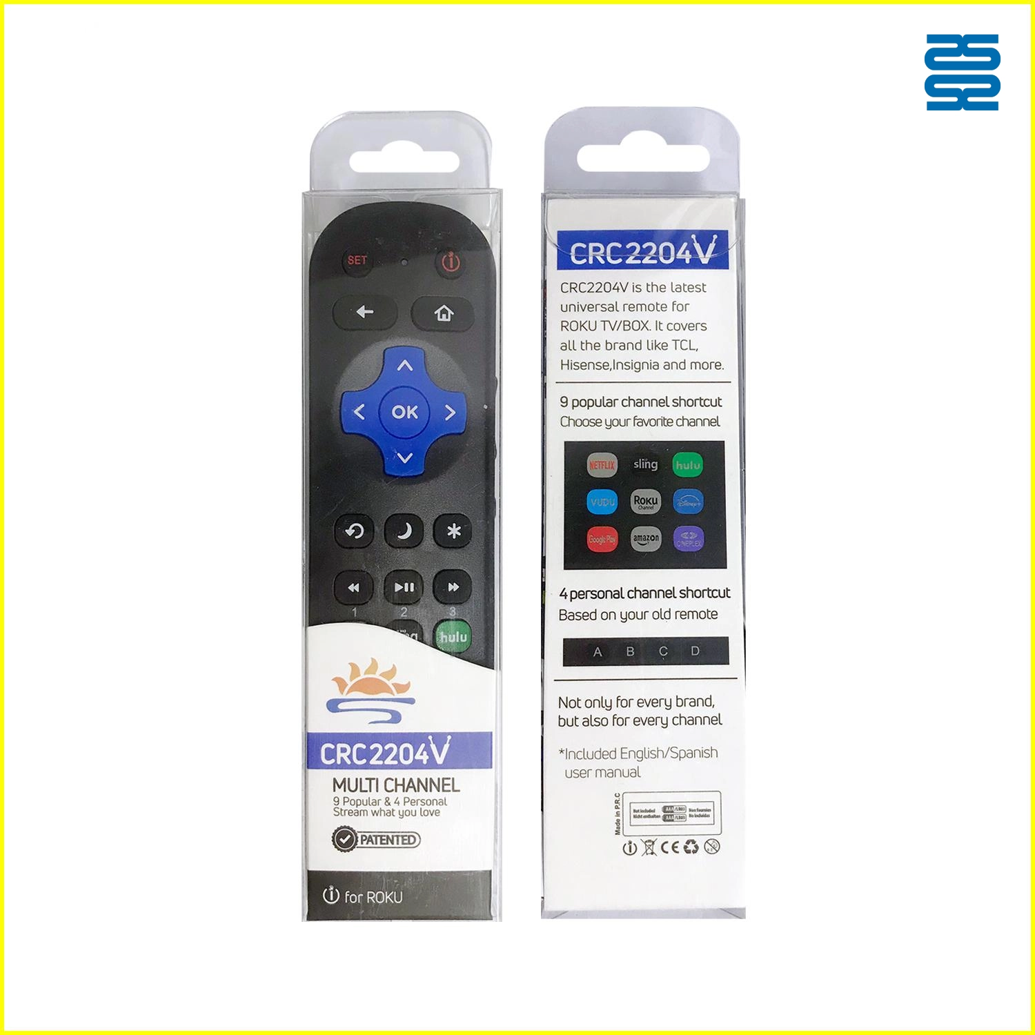 Universal Infrared Replacement Remote for Roku System TV CRC2204V Pic4 - SYSTO