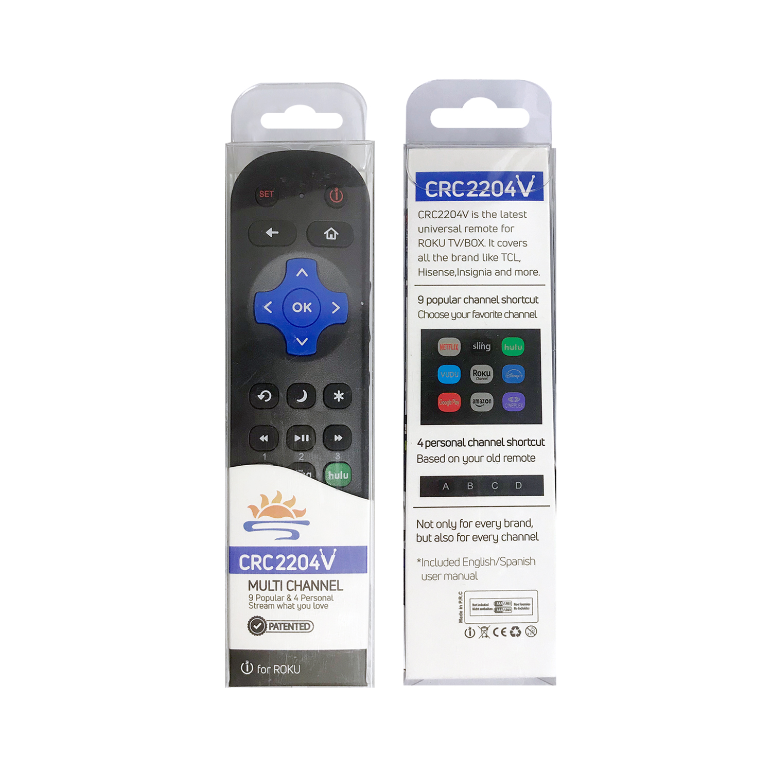 Universal Infrared Replacement Remote for Roku System TV CRC2204V Pic4