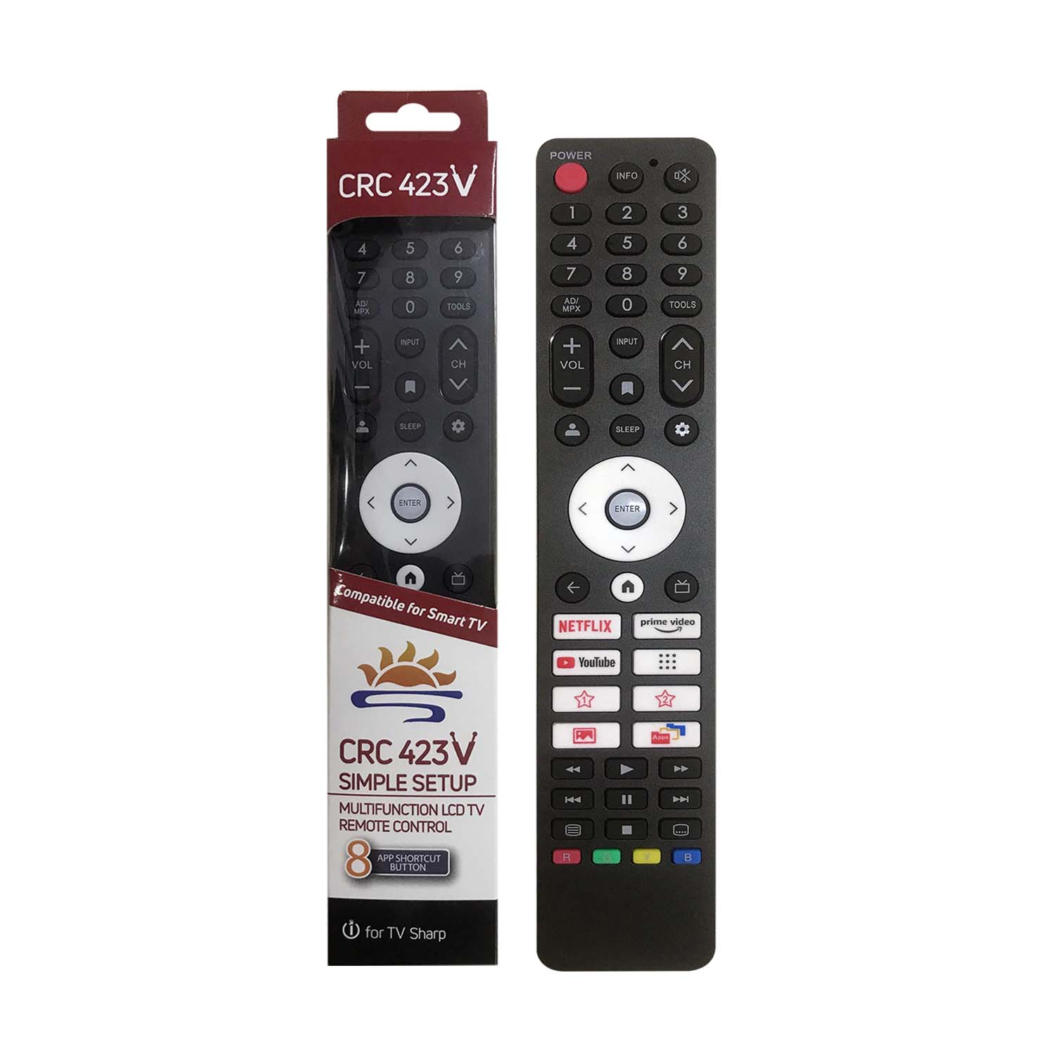 Sharp Universal TV Infrared Remote Control CRC423V pic2