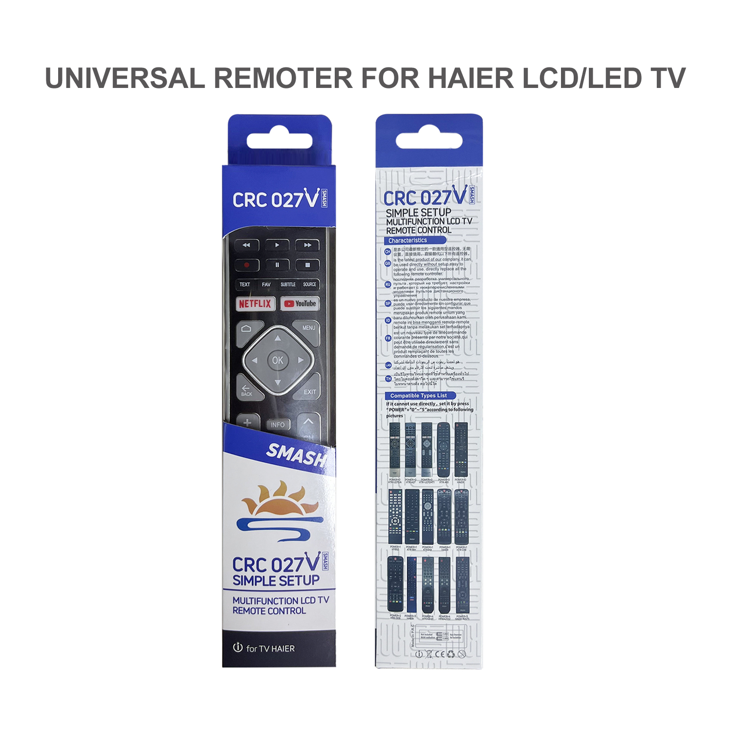 Haier Universal TV Infrared Remote Control CRC027V pic6