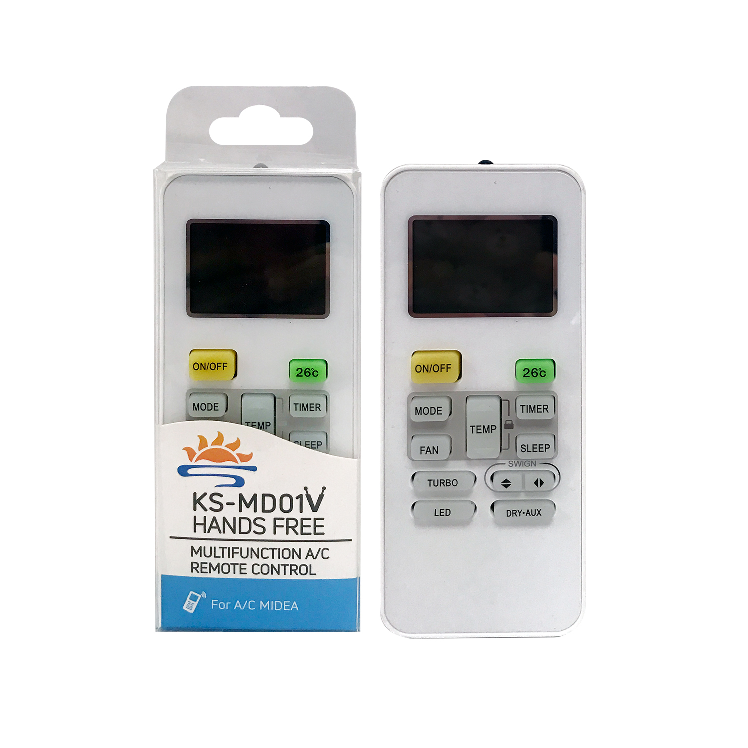 Universal Air Conditioner Replacement Remote for Midea KS-MD01V Pic2