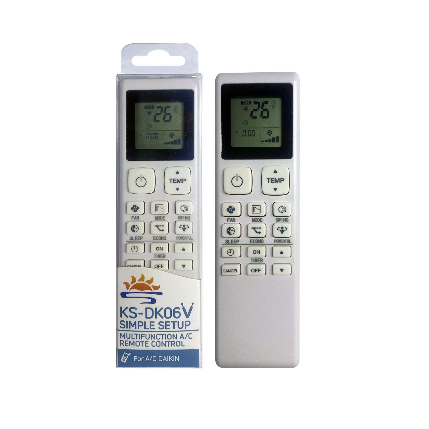 Universal Air Conditioner Replacement Remote for Daikin KS-DK06V Pic3 - SYSTO