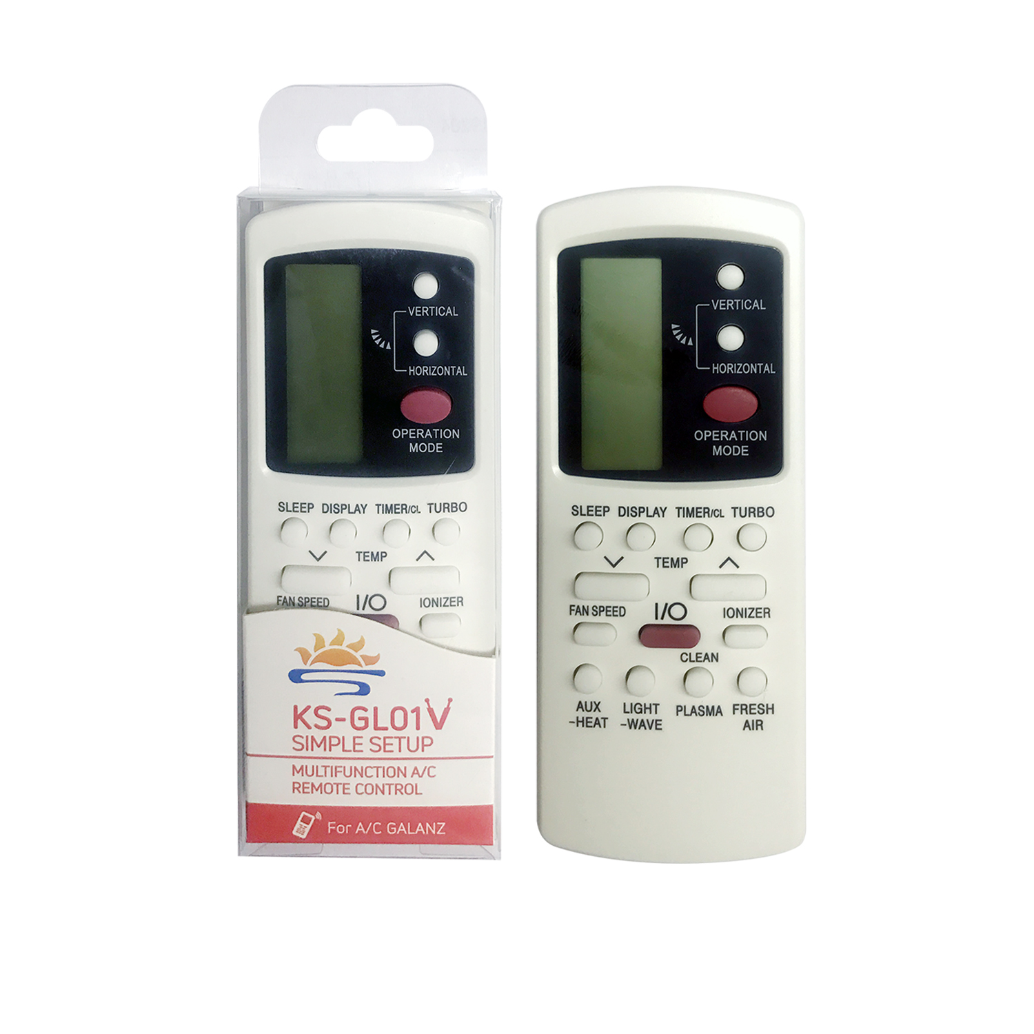 Universal Air Conditioner Replacement Remote for Galanz KS-GL01V Pic2 - SYSTO