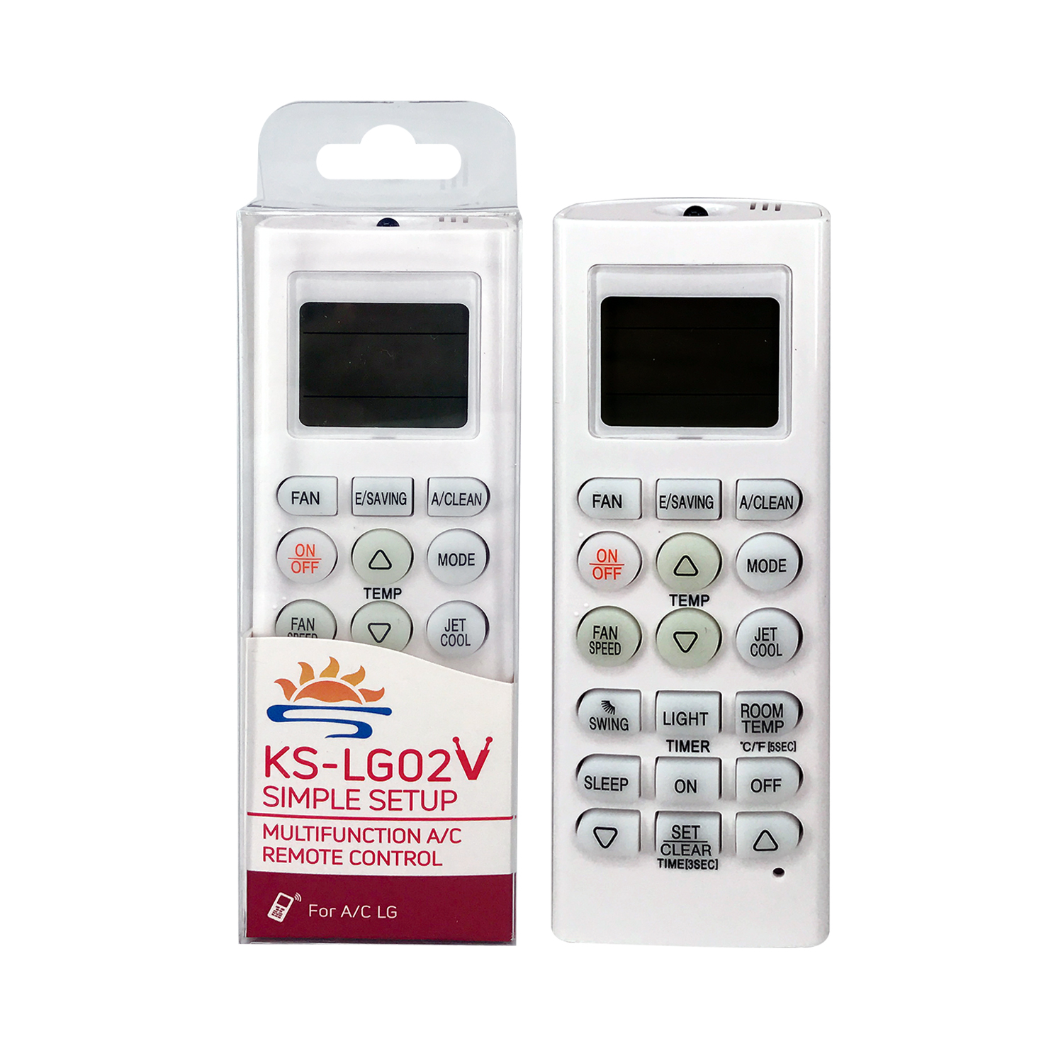 Universal Air Conditioner Replacement Remote for LG KS-LG02V Pic2 - SYSTO