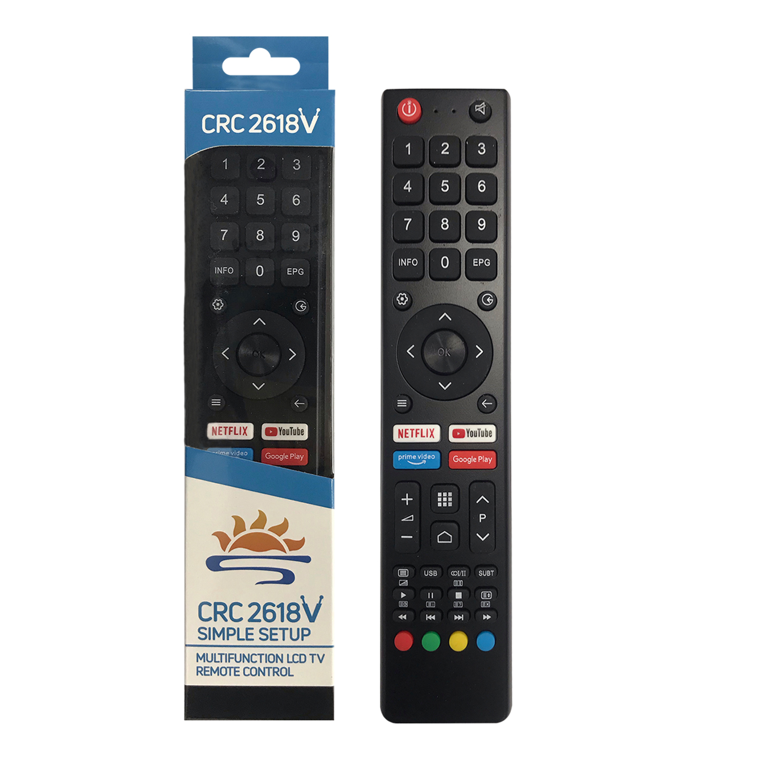 Télécommande universelle infrarouge Changhong CRC2618V avec emballage - SYSTO