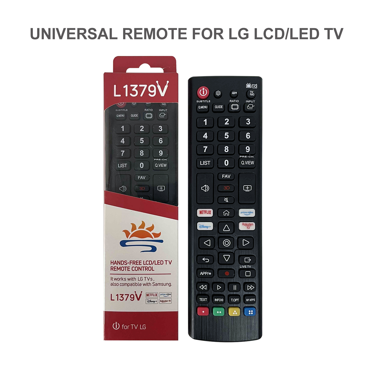 LG Universal TV Infrared Remote Control L1379V Pic3