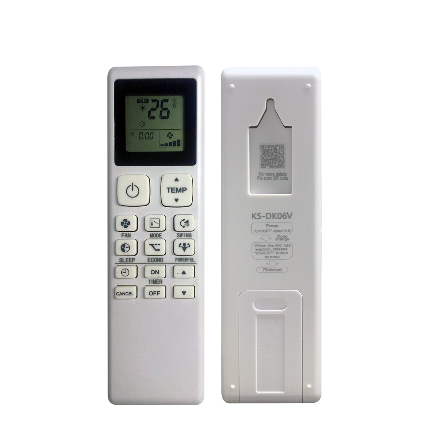 Universal Air Conditioner Replacement Remote for Daikin KS-DK06V Pic2 - SYSTO