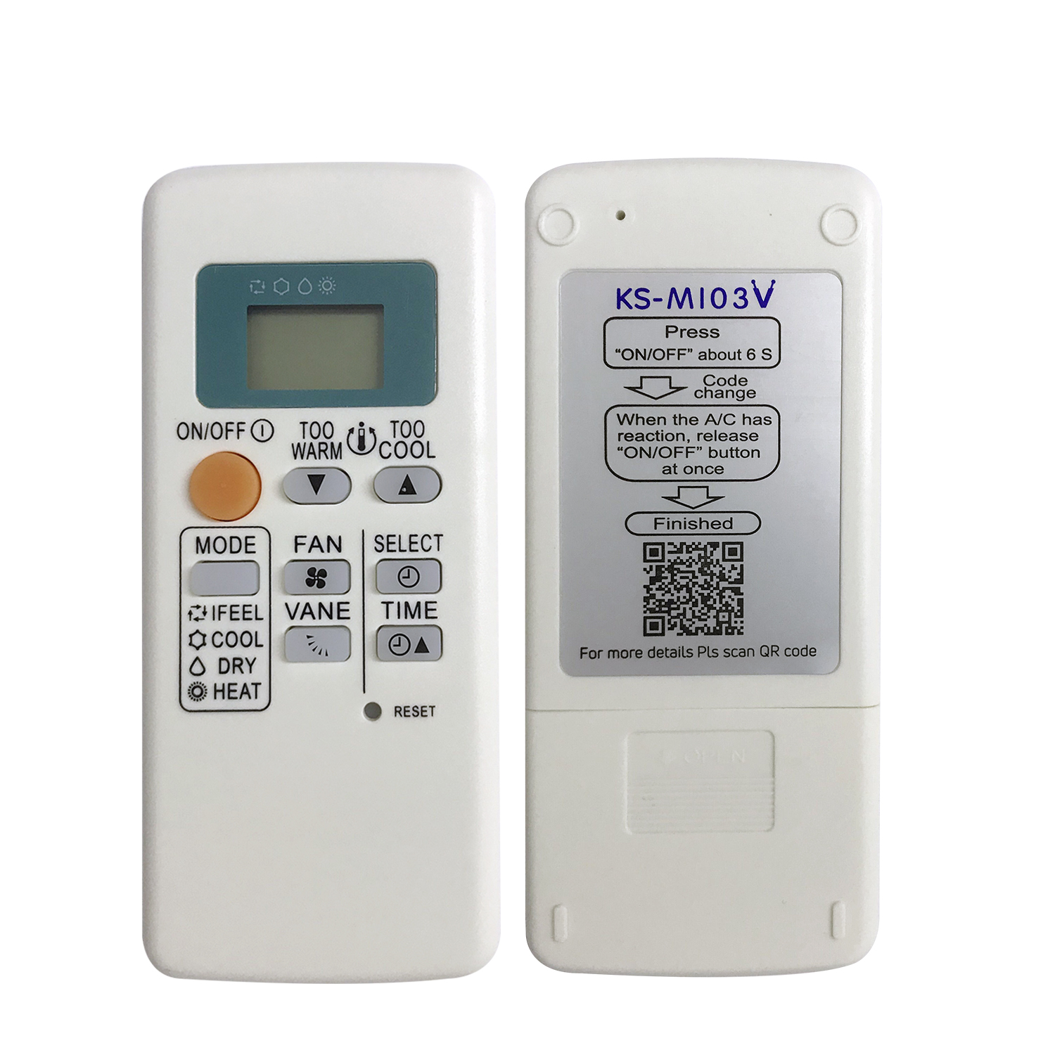 Universal Air Conditioner Replacement Remote for Mitisubishi KS-MI03V Pic2 - SYSTO