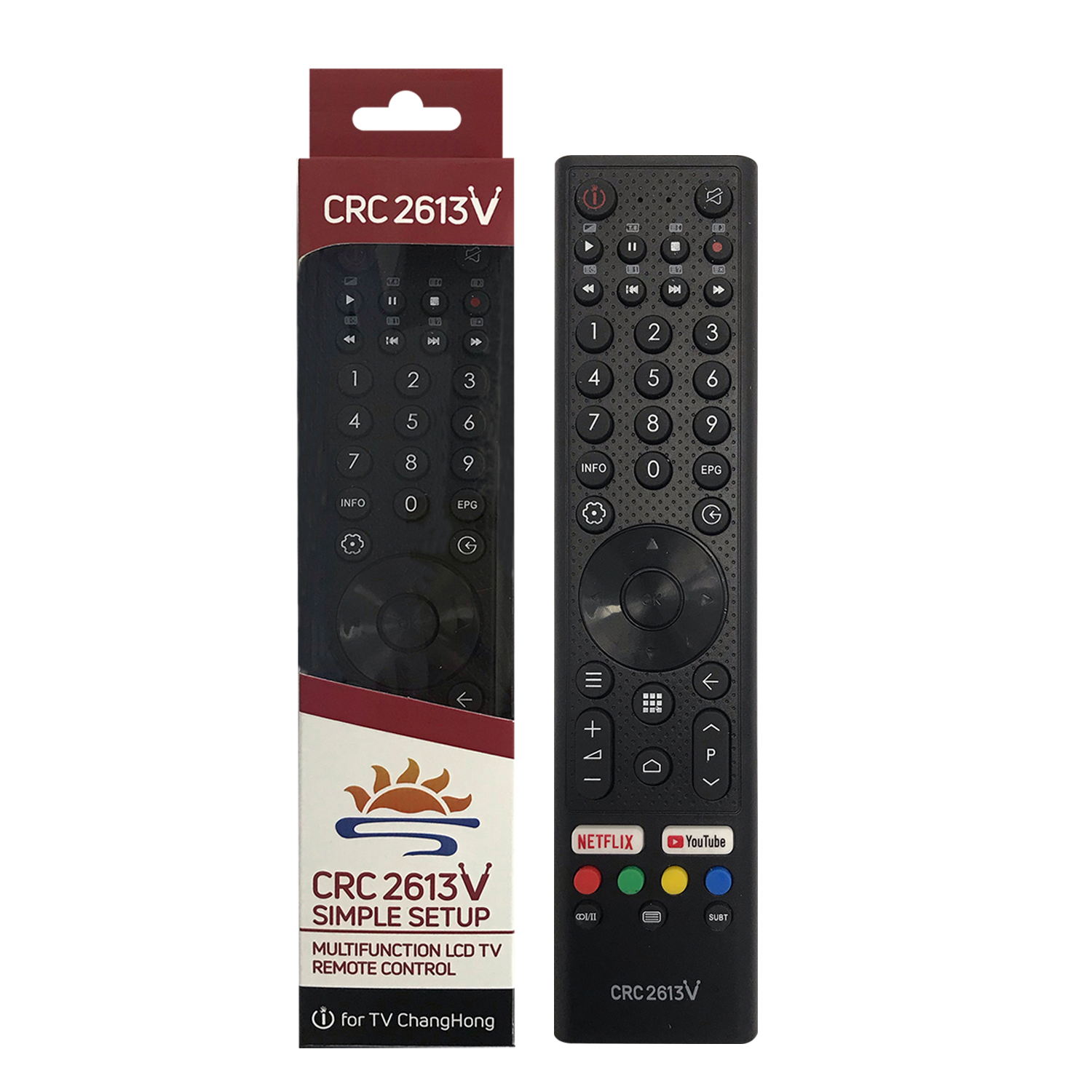 Control remoto infrarrojo universal para TV Changhong CRC2613V con paquete - SYSTO