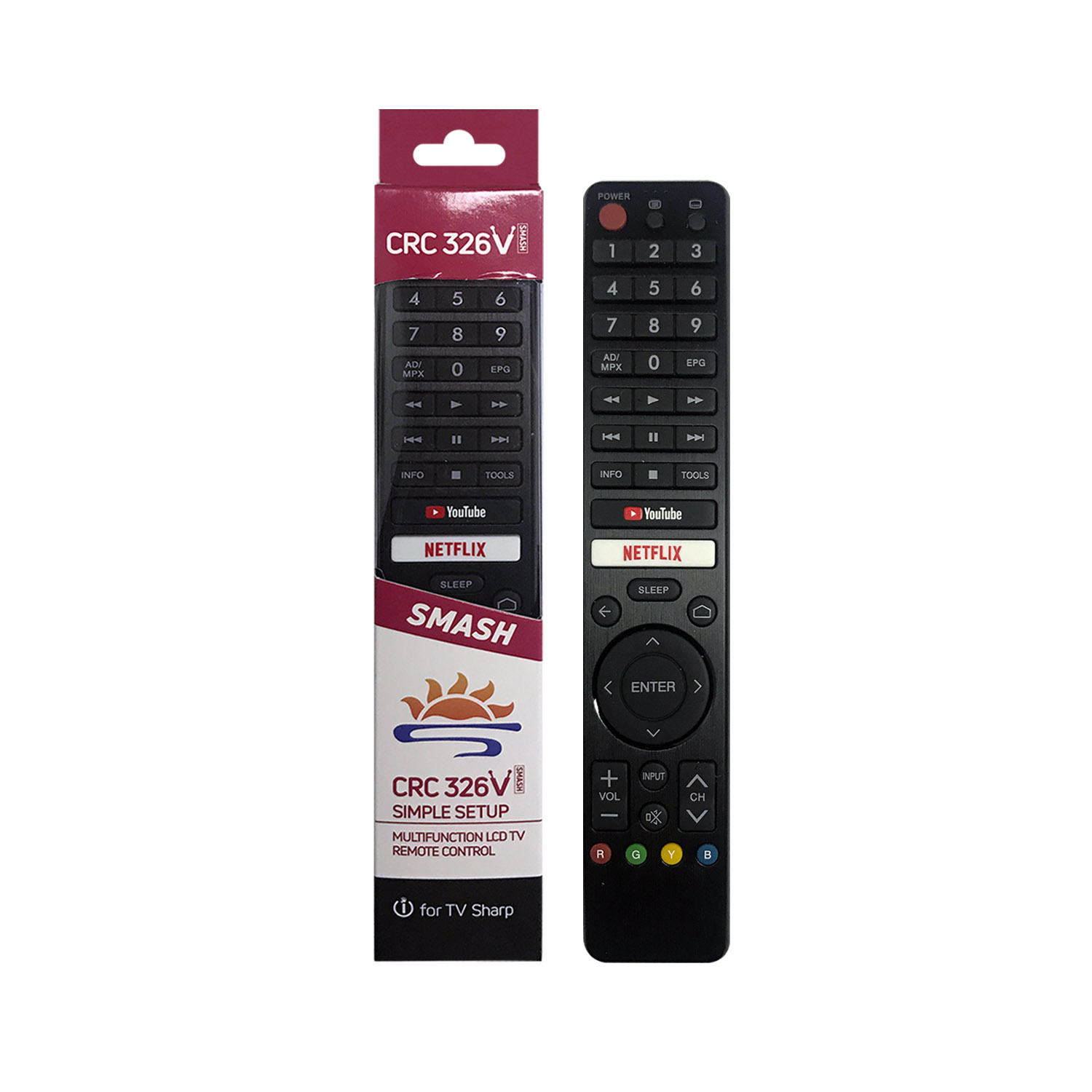 Sharp Universal TV Infrared Remote Control CRC326V pic2