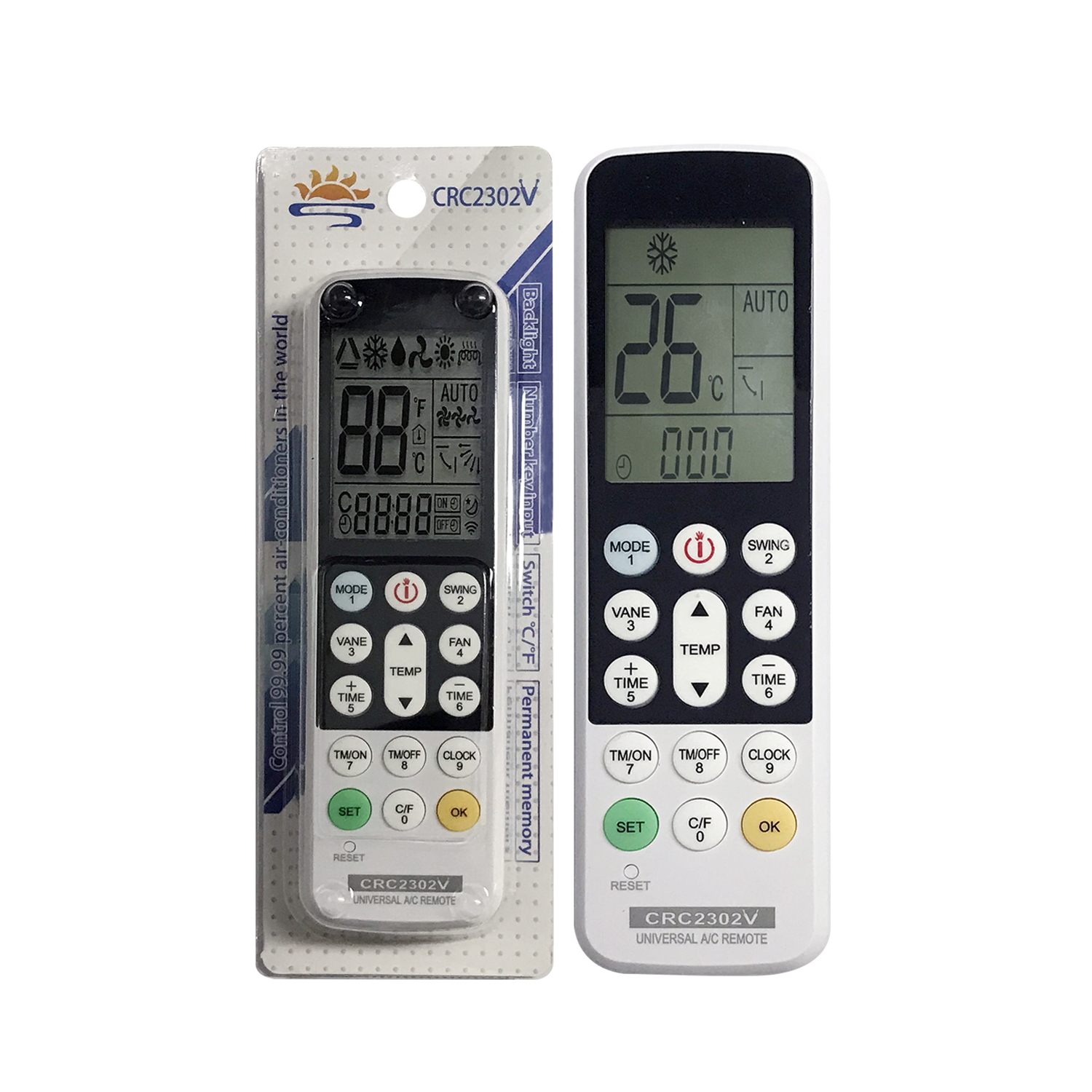 Universal Air Con Remote Control CRC2302V Pic2 - SYSTO