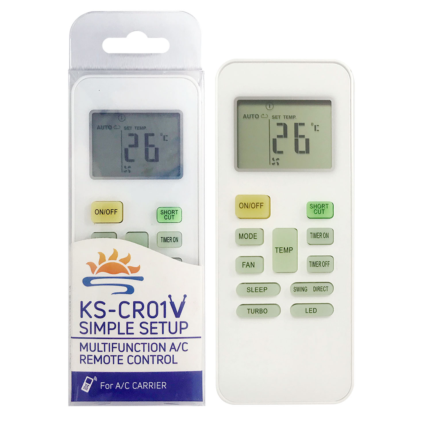 Universal Air Conditioner Replacement Remote for Carrier KS-CR01V Pic2