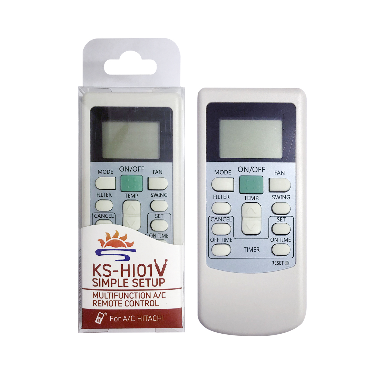 Universal Air Conditioner Replacement Remote for Hitachi KS-HI01V Pic2 - SYSTO