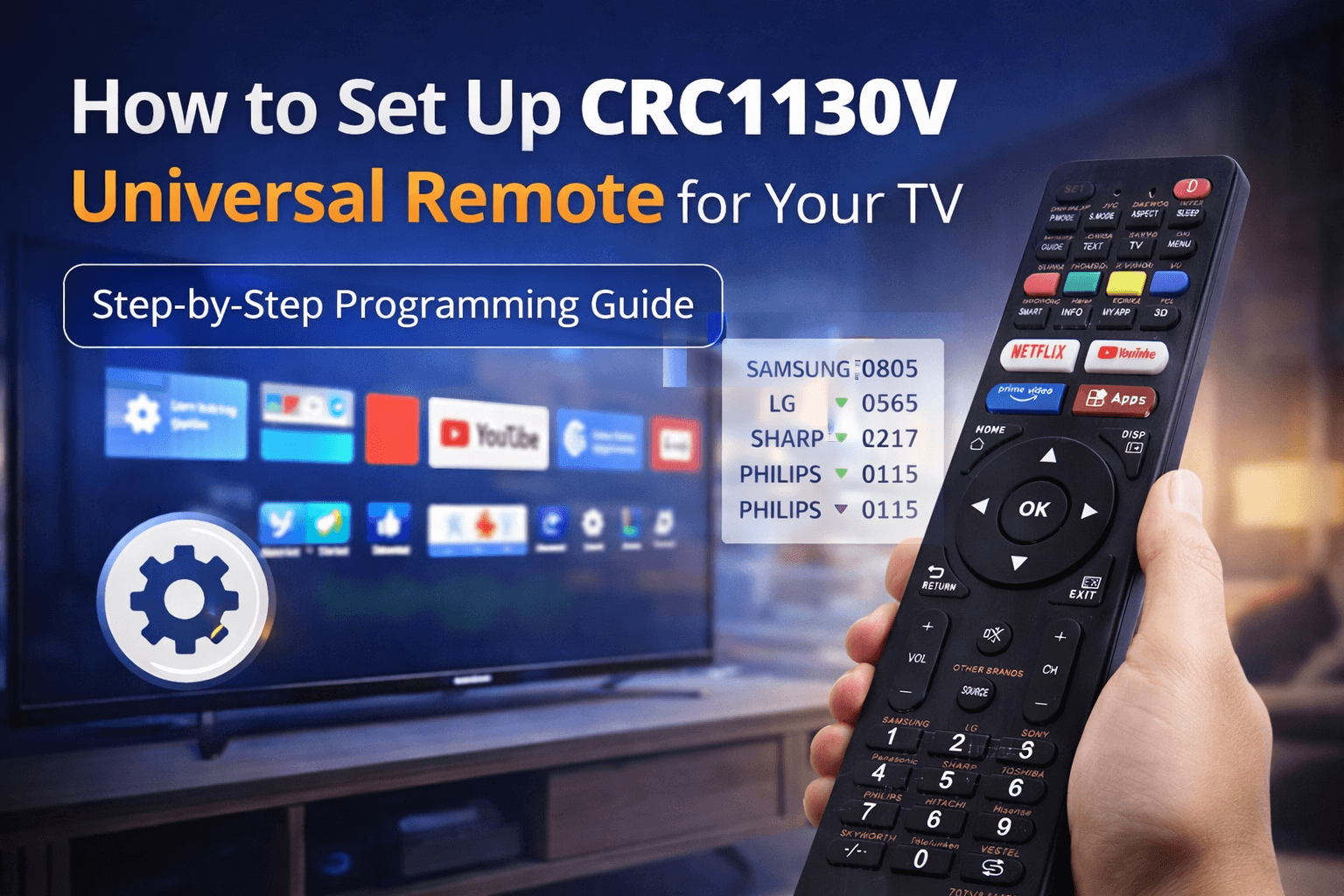 How to Set Up the CRC-1130V Universal Remote Control