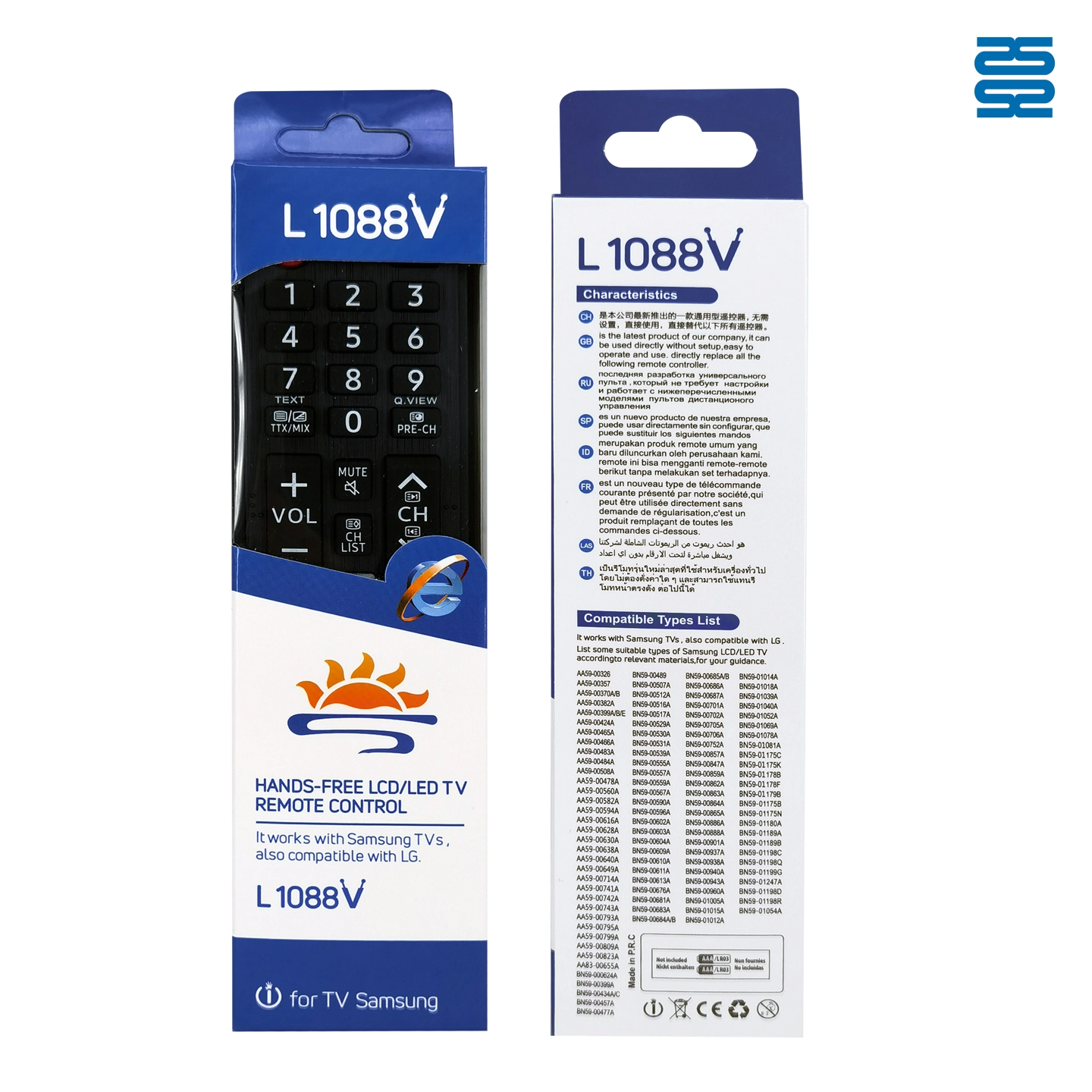 Samsung Universal TV Infrared Remote Control L1088V Pic4 - SYSTO Samsung Universal TV Infrared Remote Control L1088V Pic4 - SYSTO