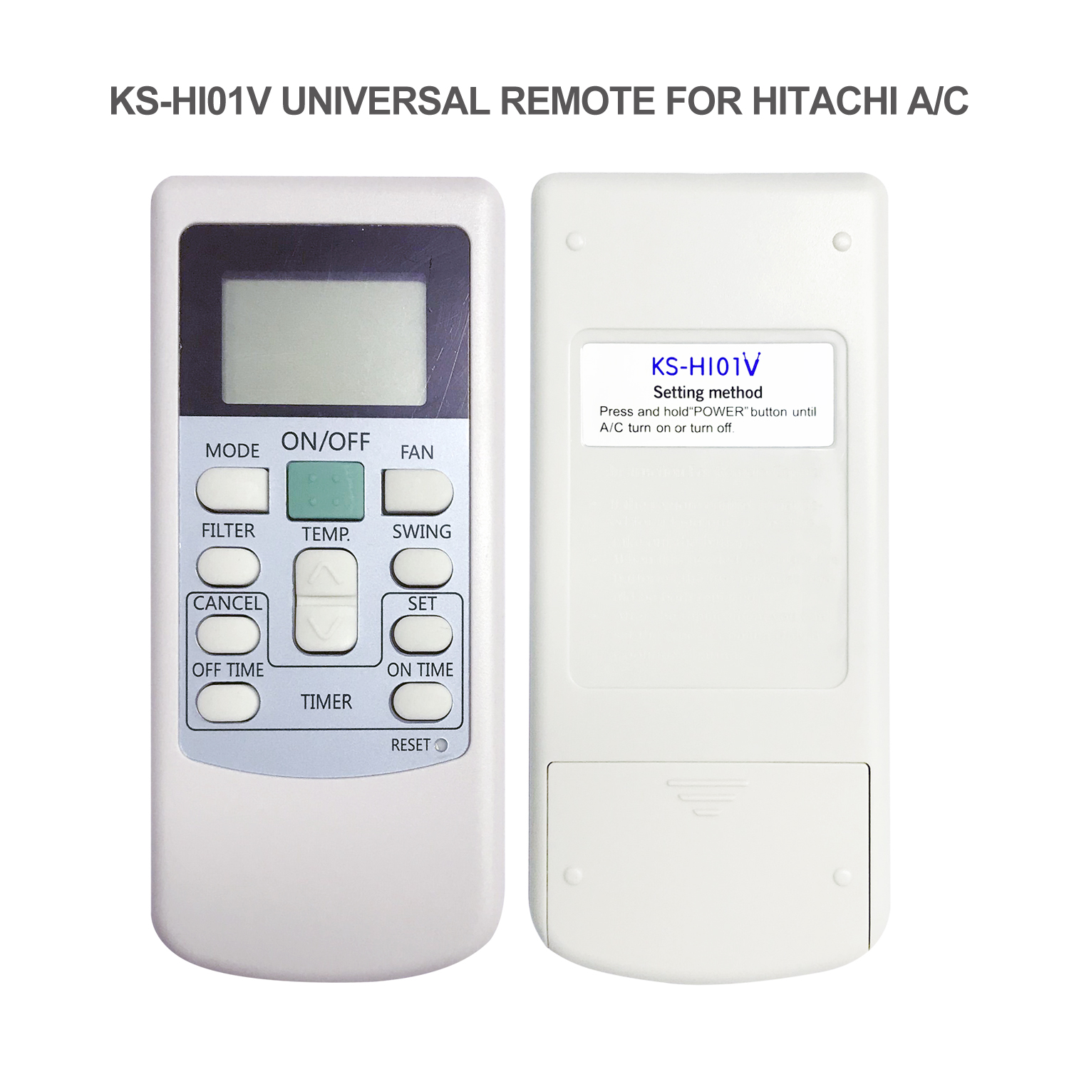 Universal Air Conditioner Replacement Remote for Hitachi KS-HI01V Pic3 - SYSTO