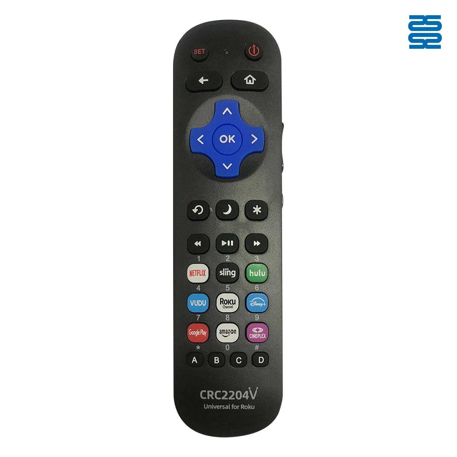 Universal Infrared Replacement Remote for Roku System TV CRC2204V - SYSTO Universal Infrared Replacement Remote for Roku System TV CRC2204V - SYSTO