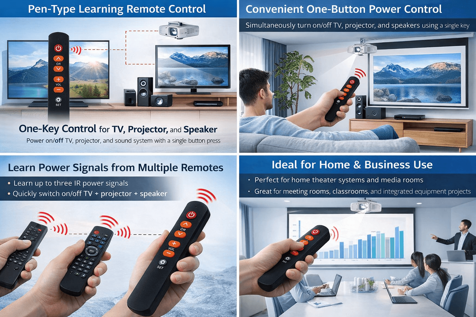 Main Uses of a Pen-Type Learning Remote Control