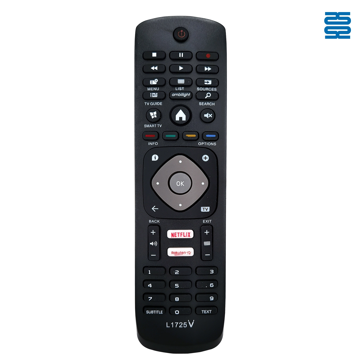 Универсальный инфракрасный пульт дистанционного управления для телевизора Philips L1725V - SYSTO Универсальный инфракрасный пульт дистанционного управления для телевизора Philips L1725V - SYSTO