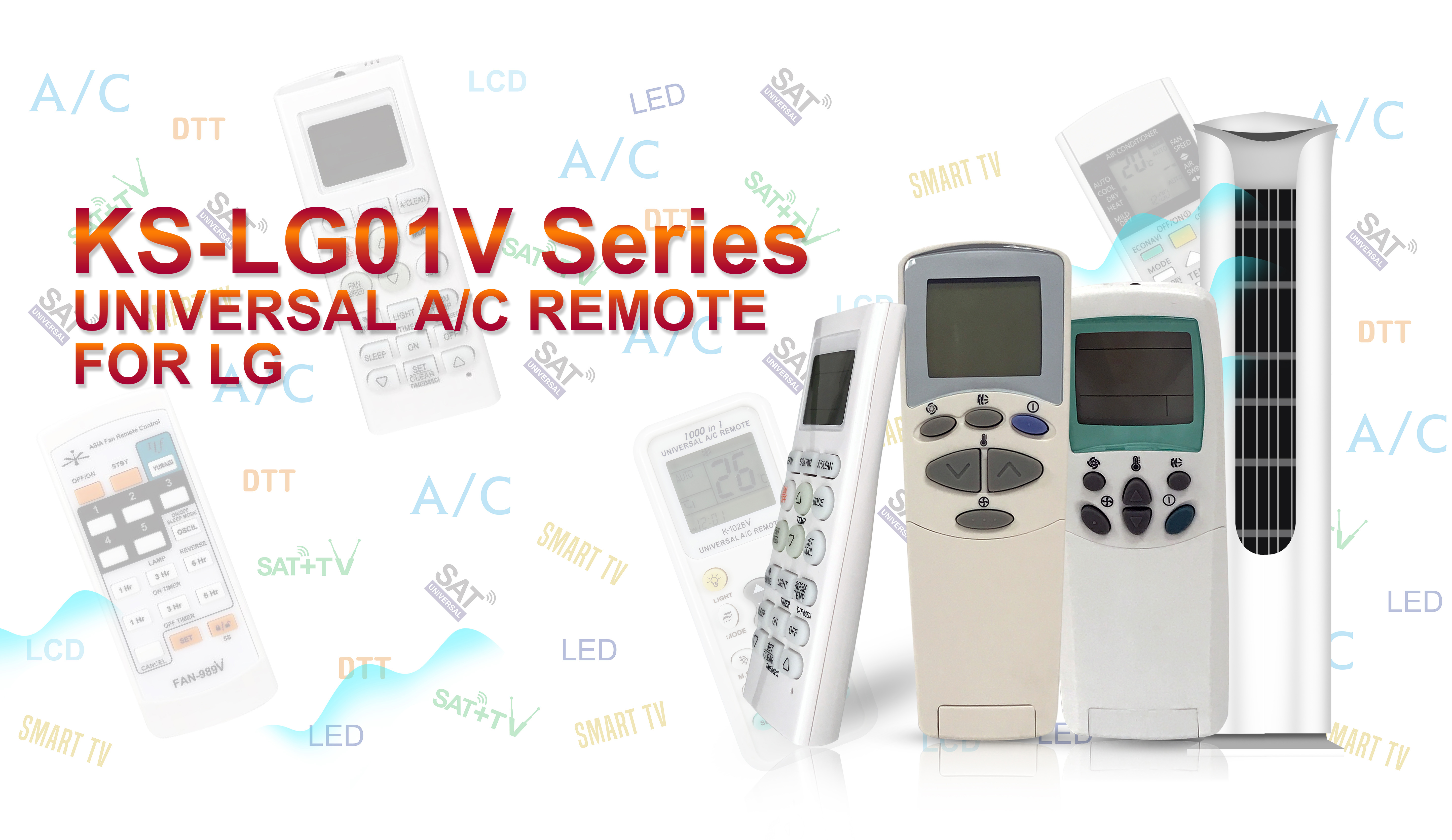 Video Cover of Universal Air Conditioner Replacement Remote for LG - SYSTO