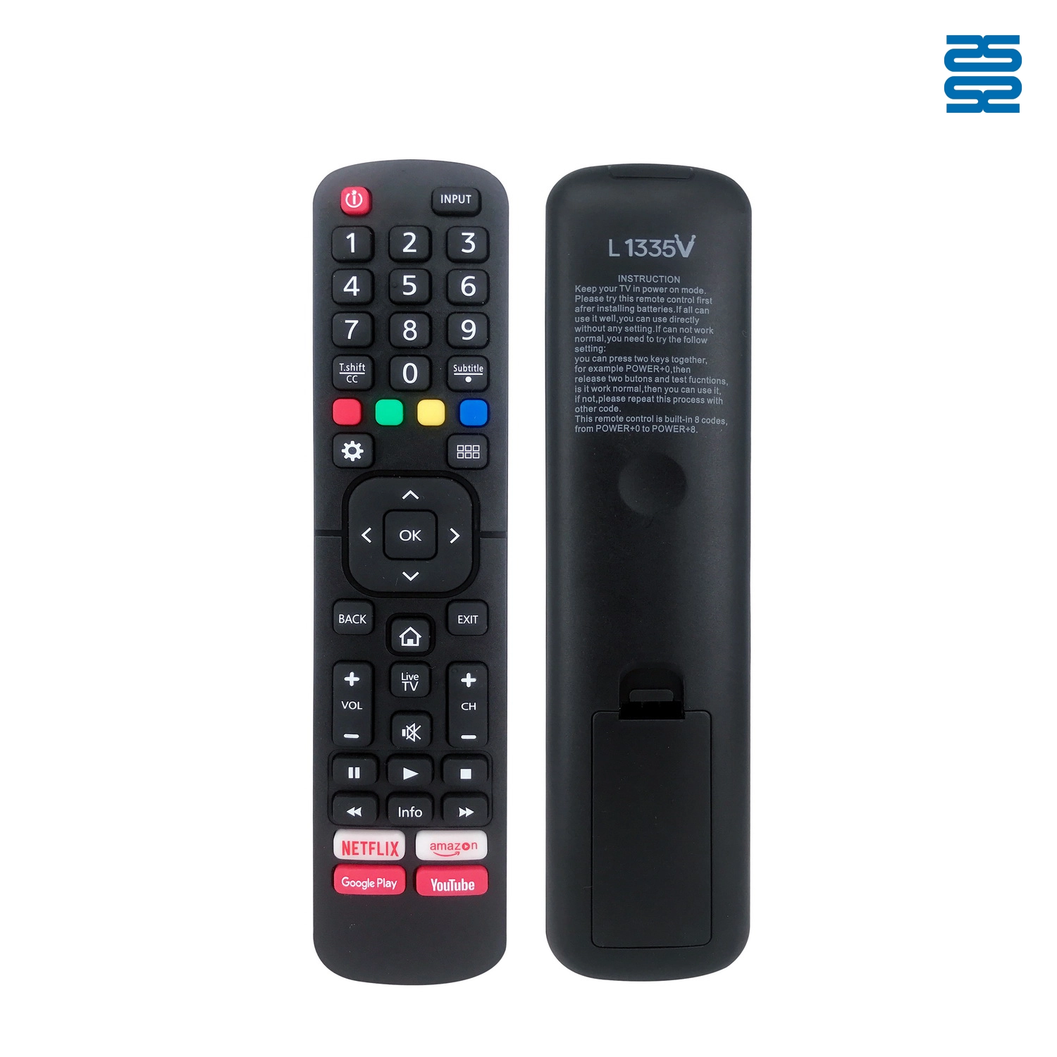 Hisense Universal TV Infrared Remote Control L1335V Pic2 - SYSTO Hisense Universal TV Infrared Remote Control L1335V Pic2 - SYSTO