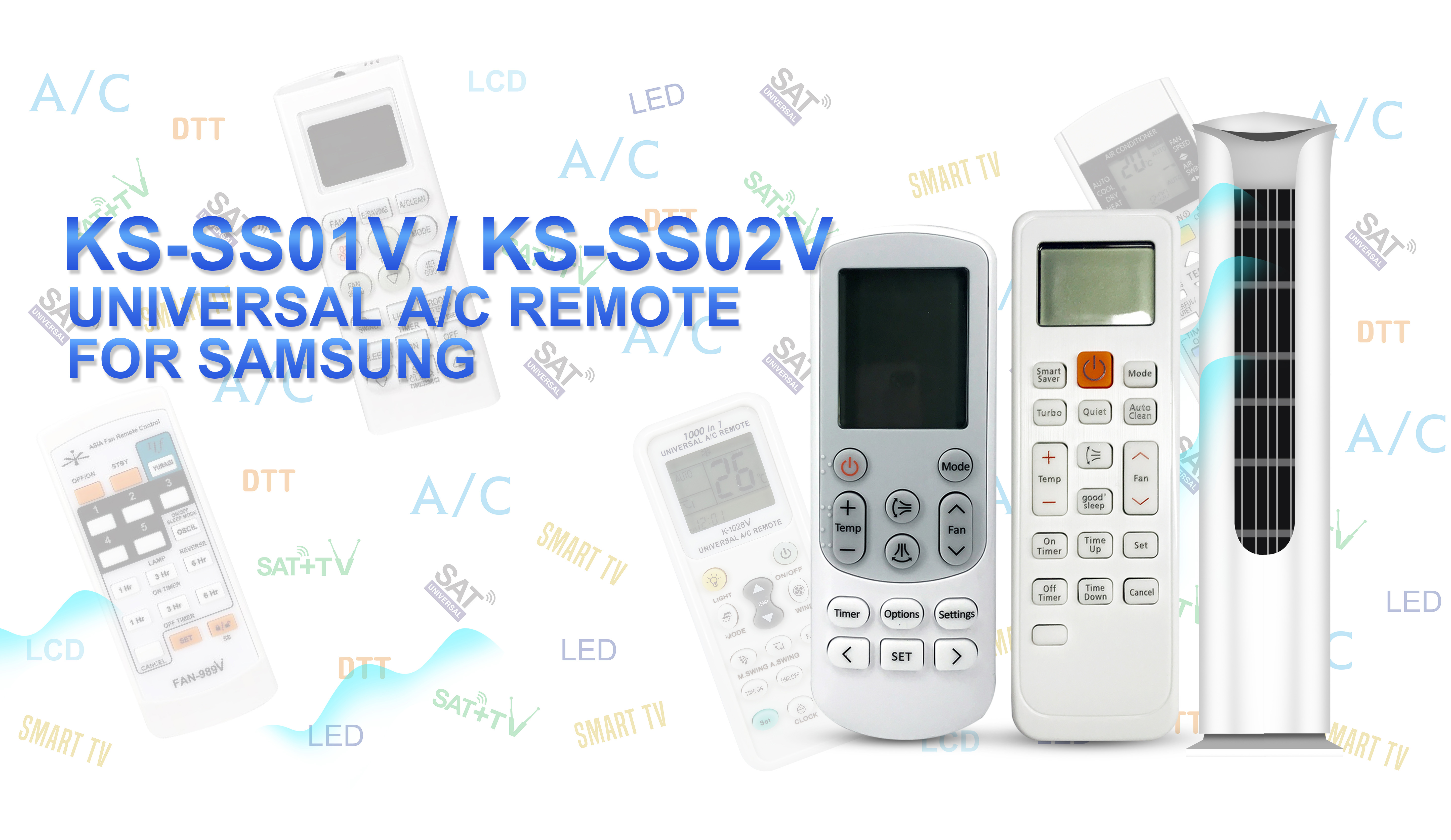 Video Cover of Universal Air Conditioner Replacement Remote for Samsung - SYSTO