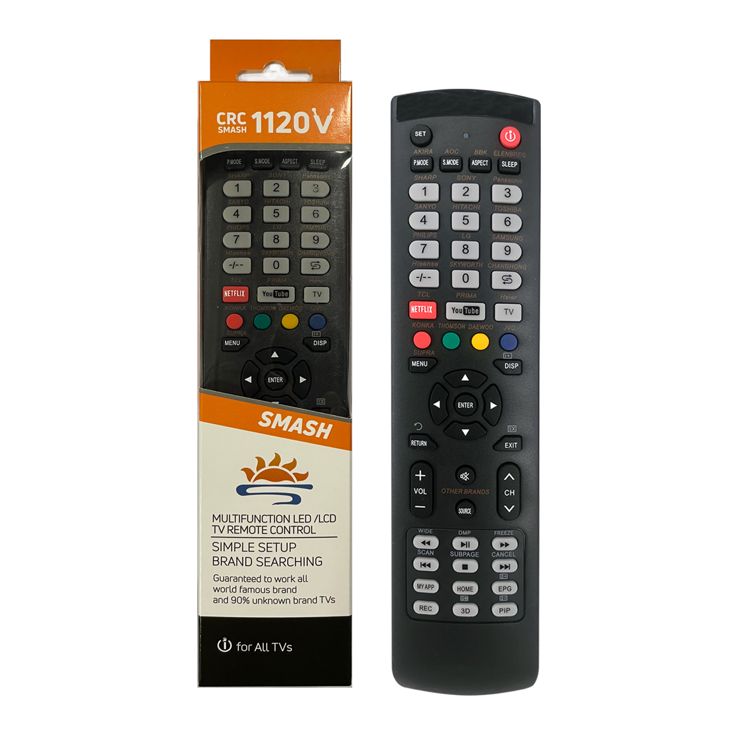 Universal TV Remote Control CRC1120V pic2 - SYSTO