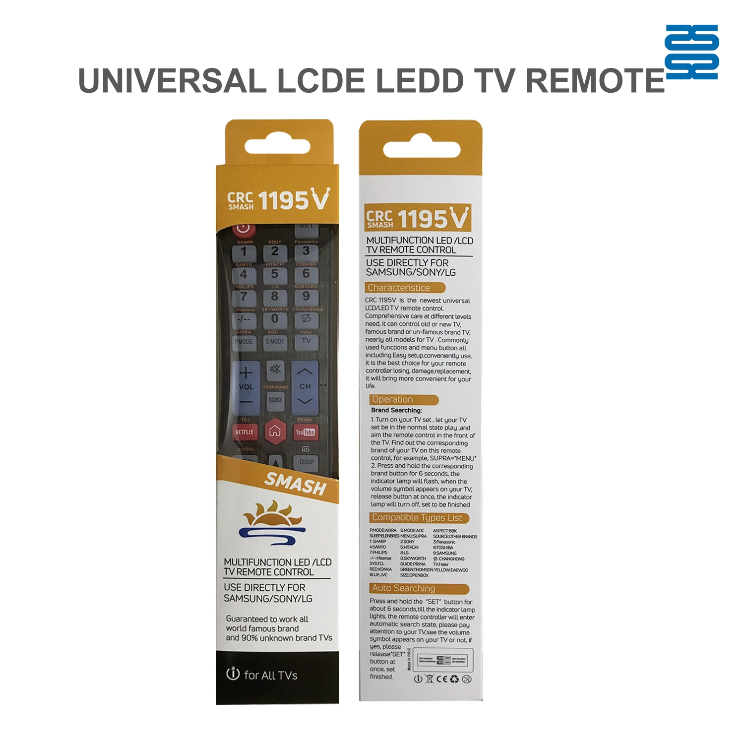 Universal TV Remote Control CRC1195V pic4 - SYSTO Universal TV Remote Control CRC1195V pic4 - SYSTO