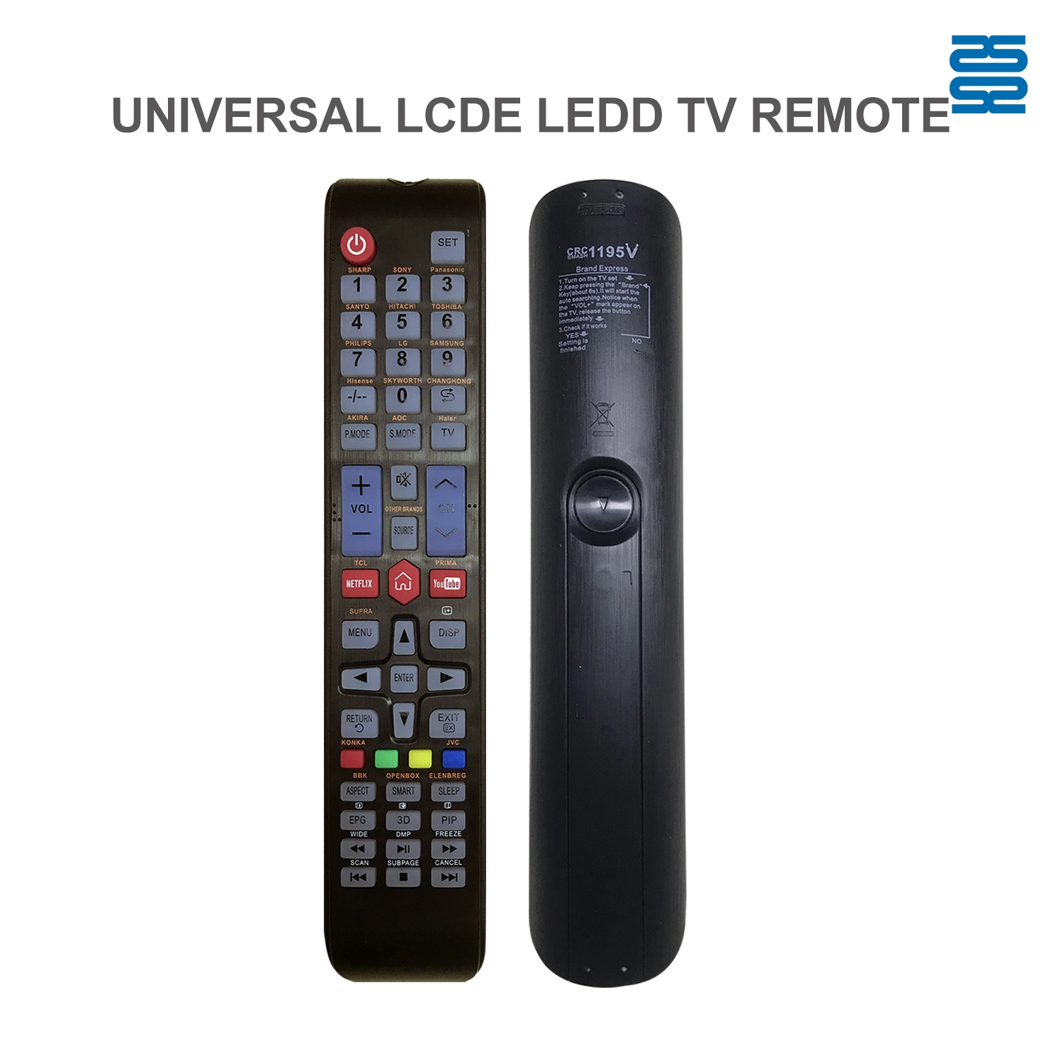 Universal TV Remote Control CRC1195V pic3 - SYSTO Universal TV Remote Control CRC1195V pic3 - SYSTO