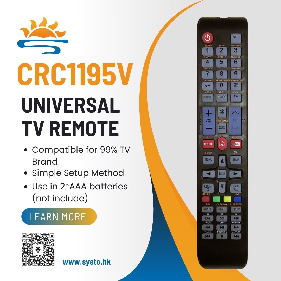 Posts of Universal TV Remote Control CRC1195V - SYSTO