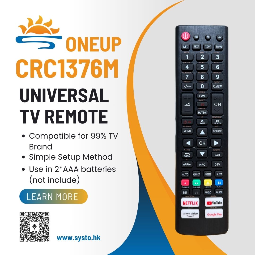 Posts of Universal TV Remote Control CRC1376M - SYSTO
