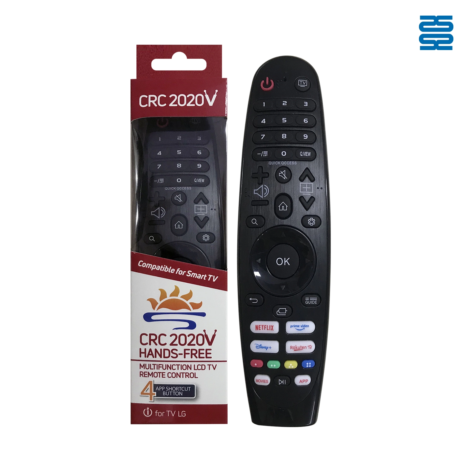 Универсальный инфракрасный пульт дистанционного управления для телевизора LG CRC2020V Pic3 - SYSTO Универсальный инфракрасный пульт дистанционного управления для телевизора LG CRC2020V Pic3 - SYSTO