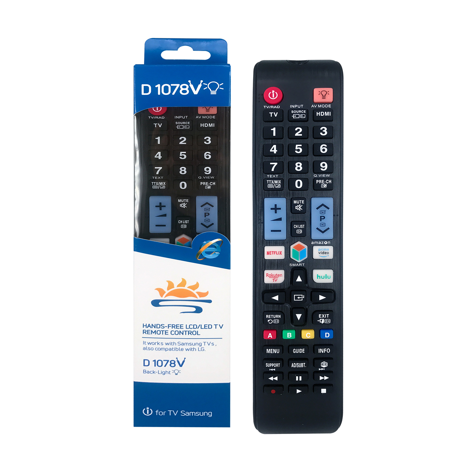 Samsung Universal TV Infrared Remote Control D1078V Pic2 - SYSTO