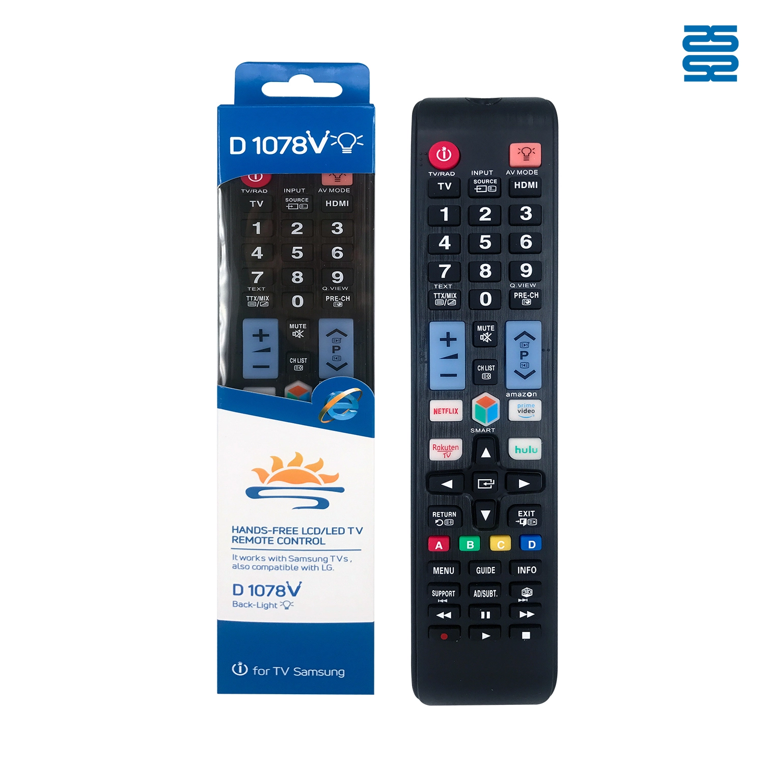 Samsung Universal TV Infrared Remote Control D1078V Pic2 - SYSTO Samsung Universal TV Infrared Remote Control D1078V Pic2 - SYSTO