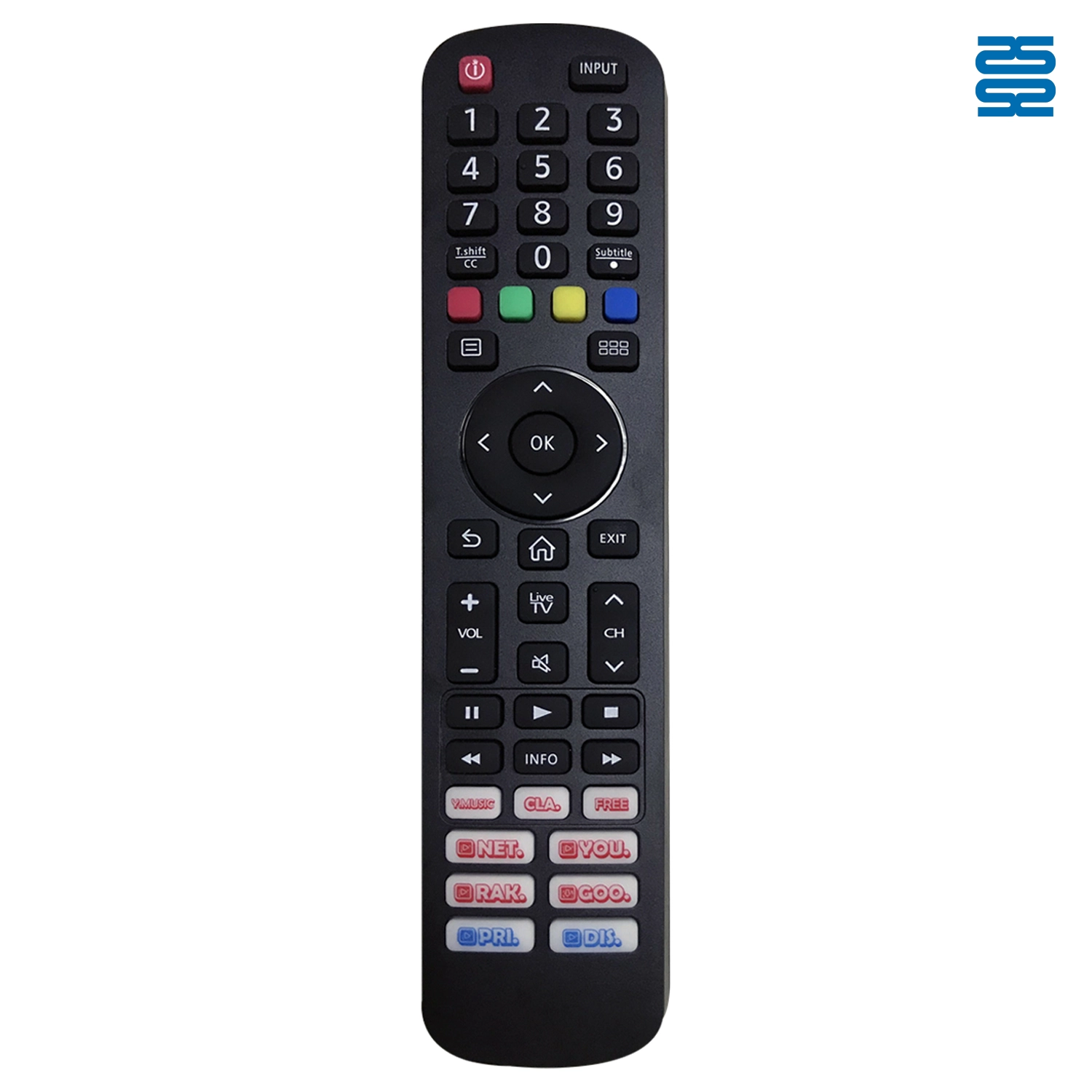 Hisense Universal TV Infrared Remote Control CRC2505V - SYSTO Hisense Universal TV Infrared Remote Control CRC2505V - SYSTO