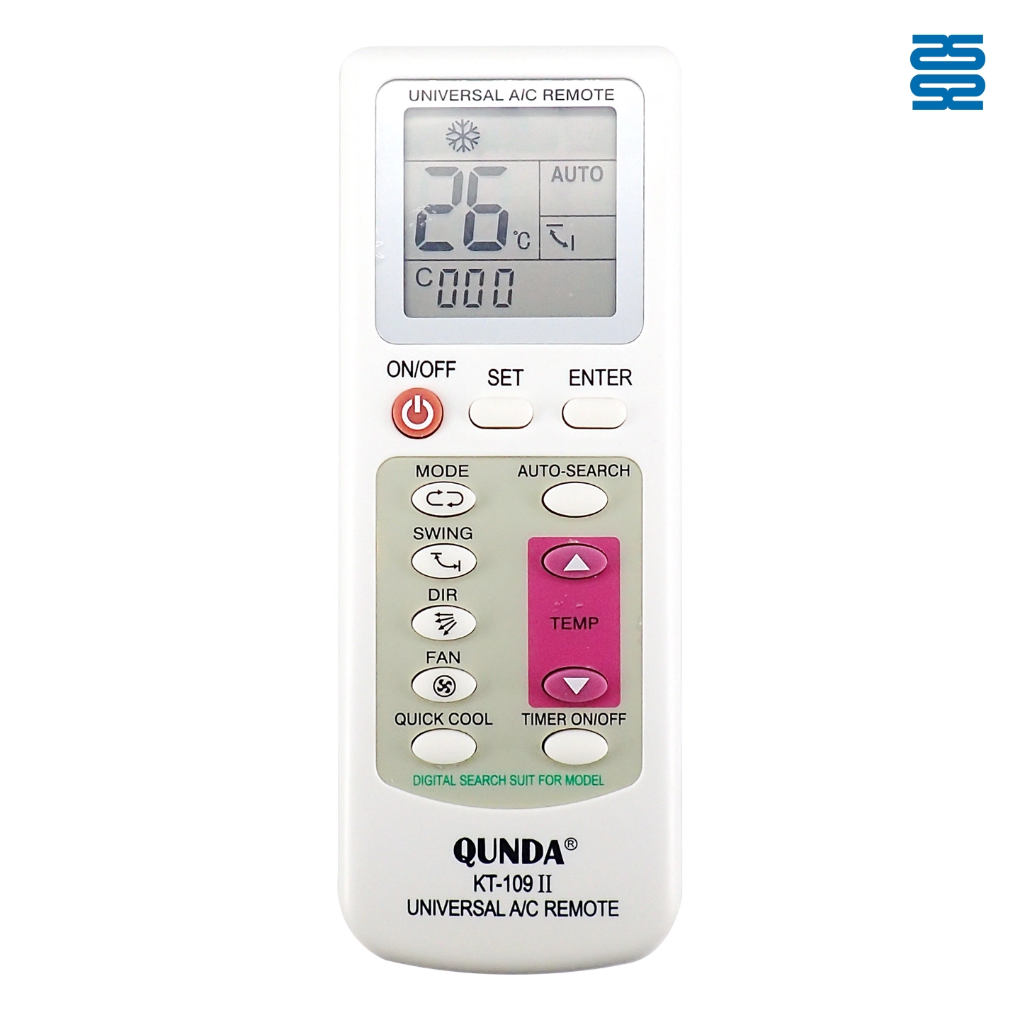 KT-109II Universal Air Conditioner Replacement Remote for Local and Non-Brand - SYSTO KT-109II Universal Air Conditioner Replacement Remote for Local and Non-Brand - SYSTO